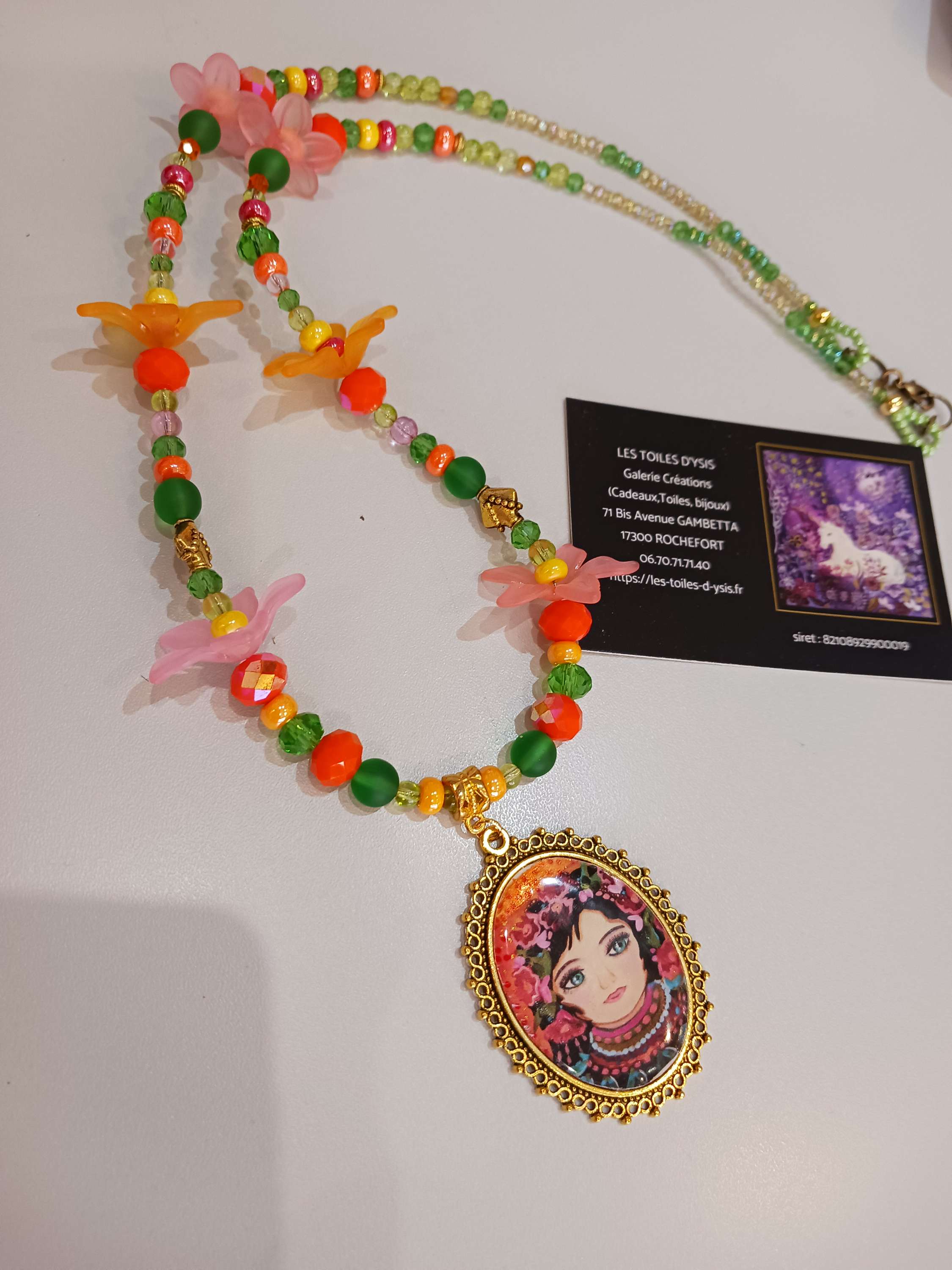 Collier Grichka dans les fleurs 🌸 🌸