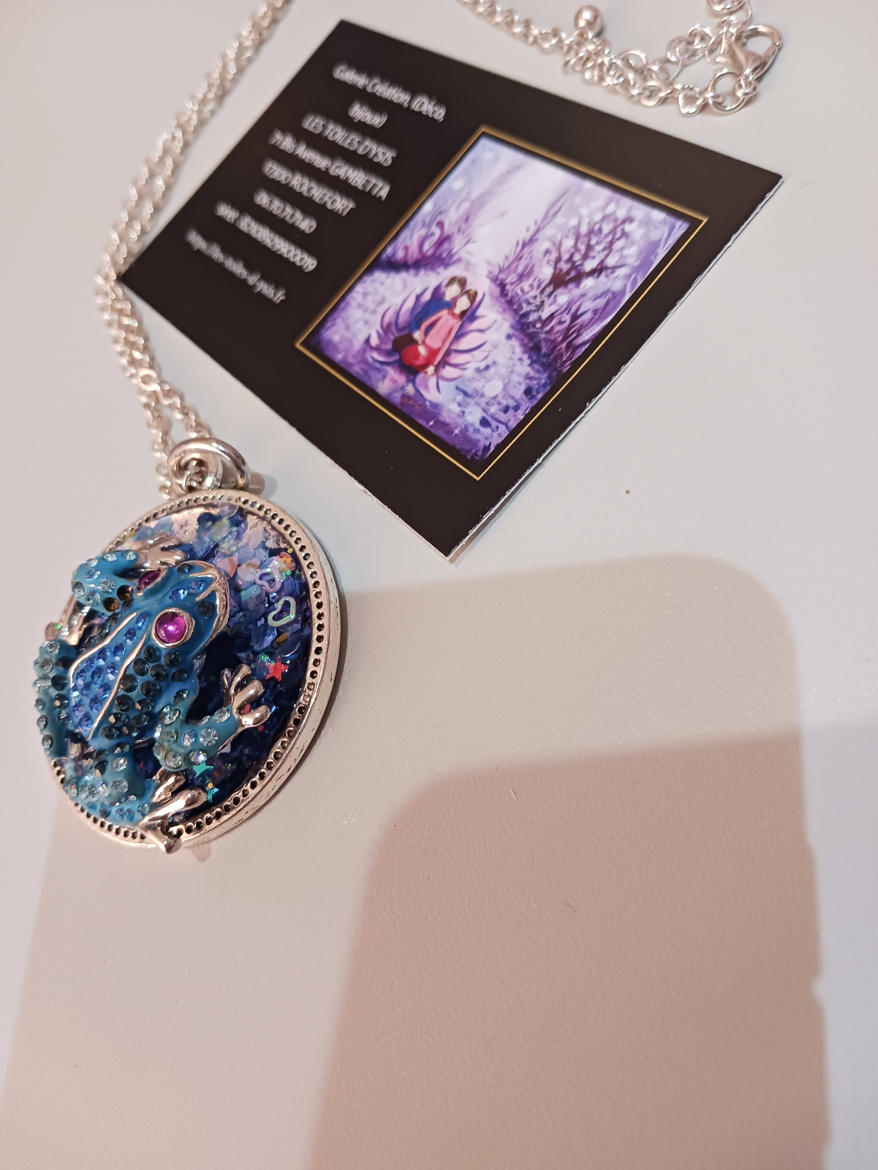 Collier Grenouille sur la mare