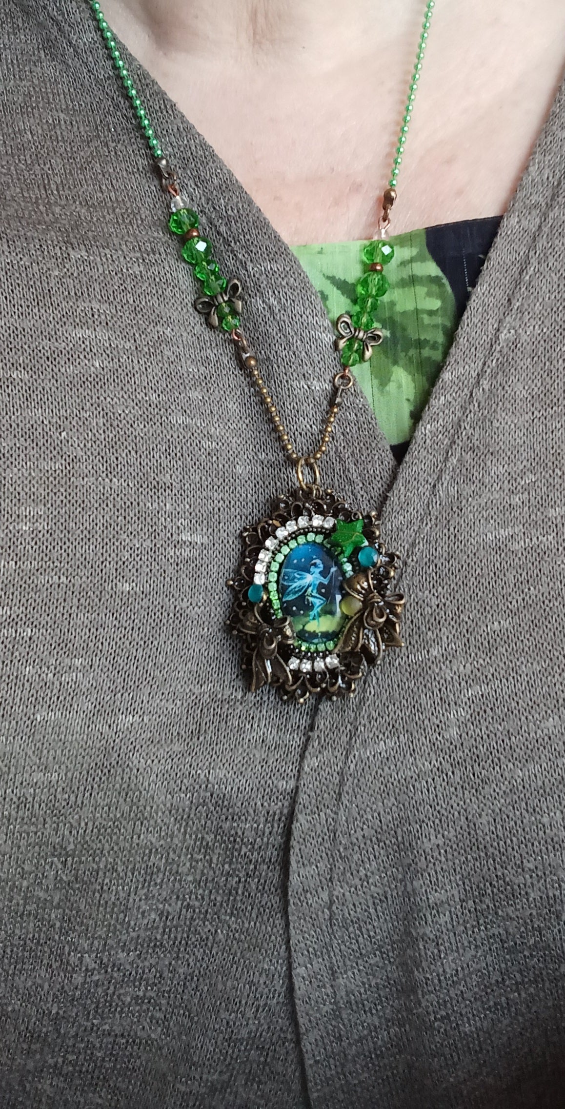 Collier féerique,  petite fée du lac