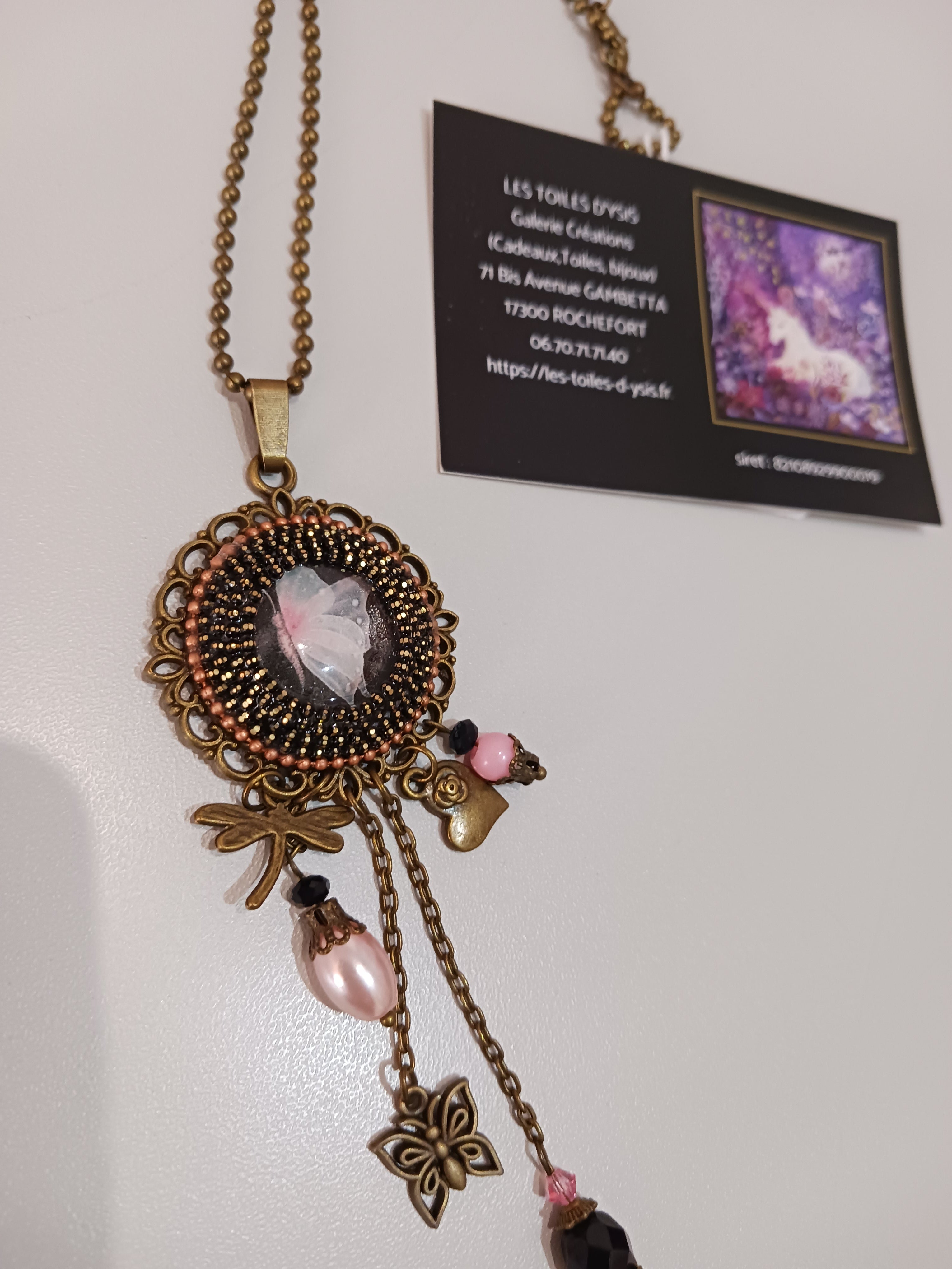 Collier "Papillon du soir"