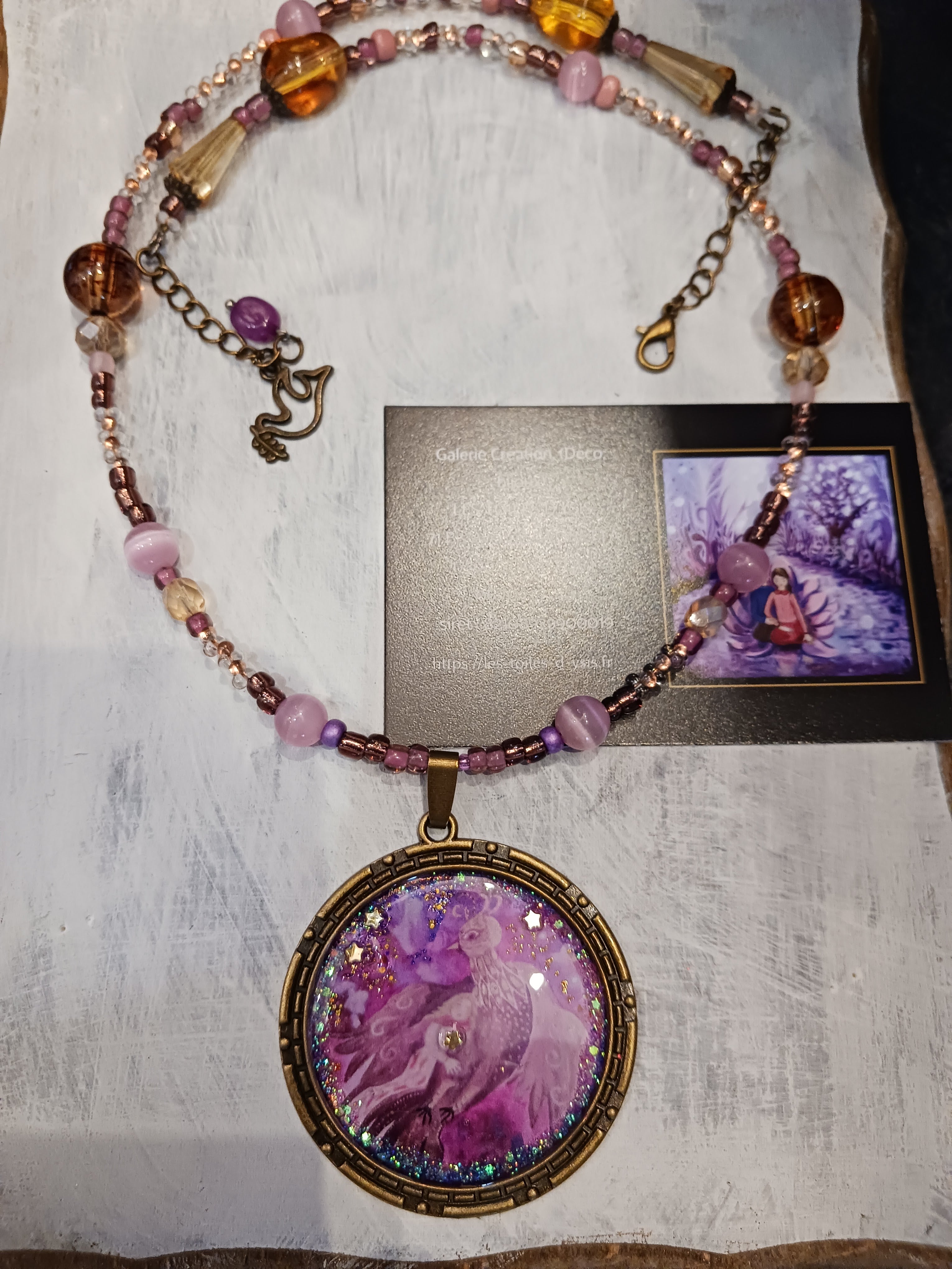 Collier féérique "Sous ton aile"