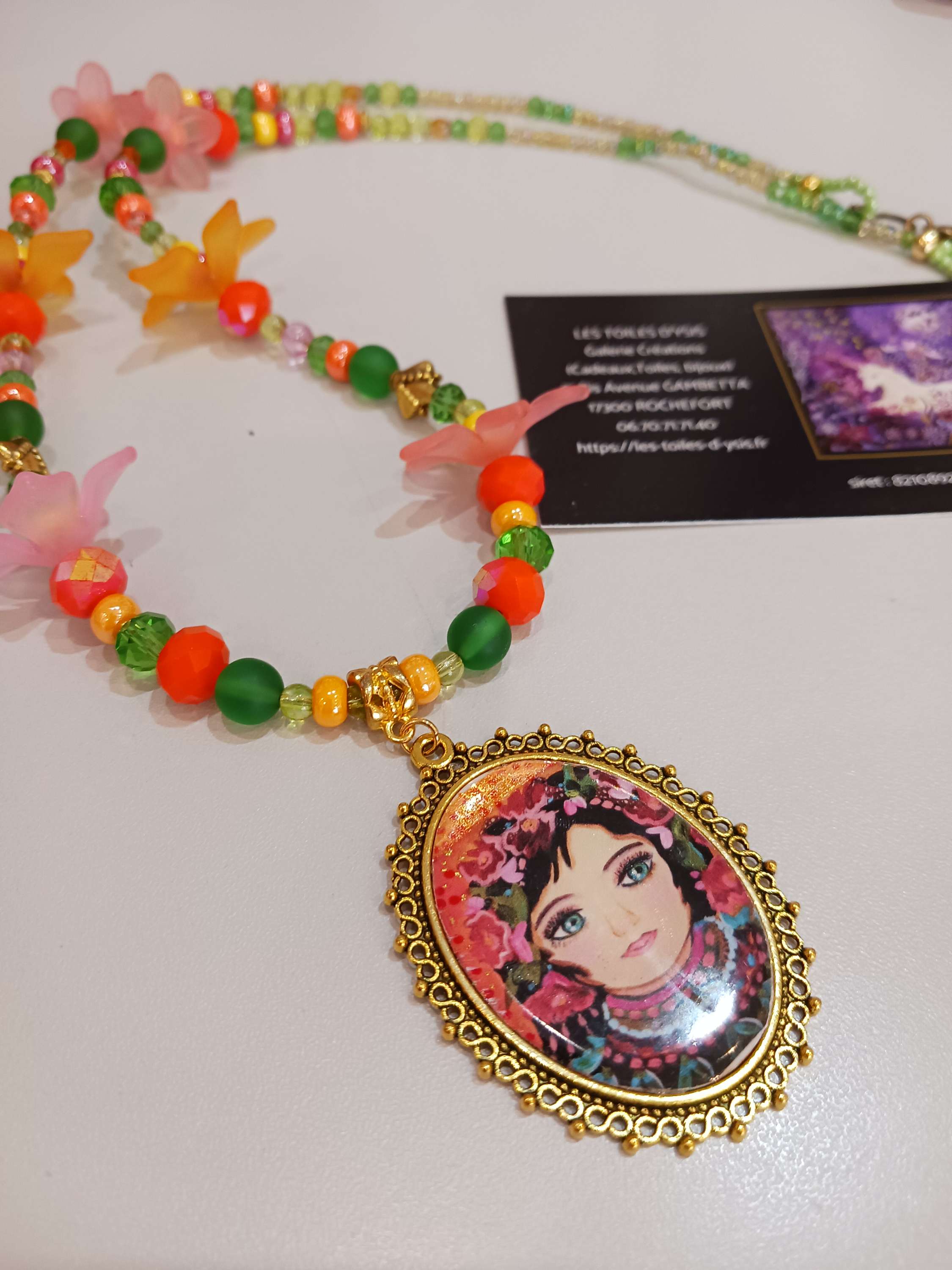 Collier Grichka dans les fleurs 🌸 🌸