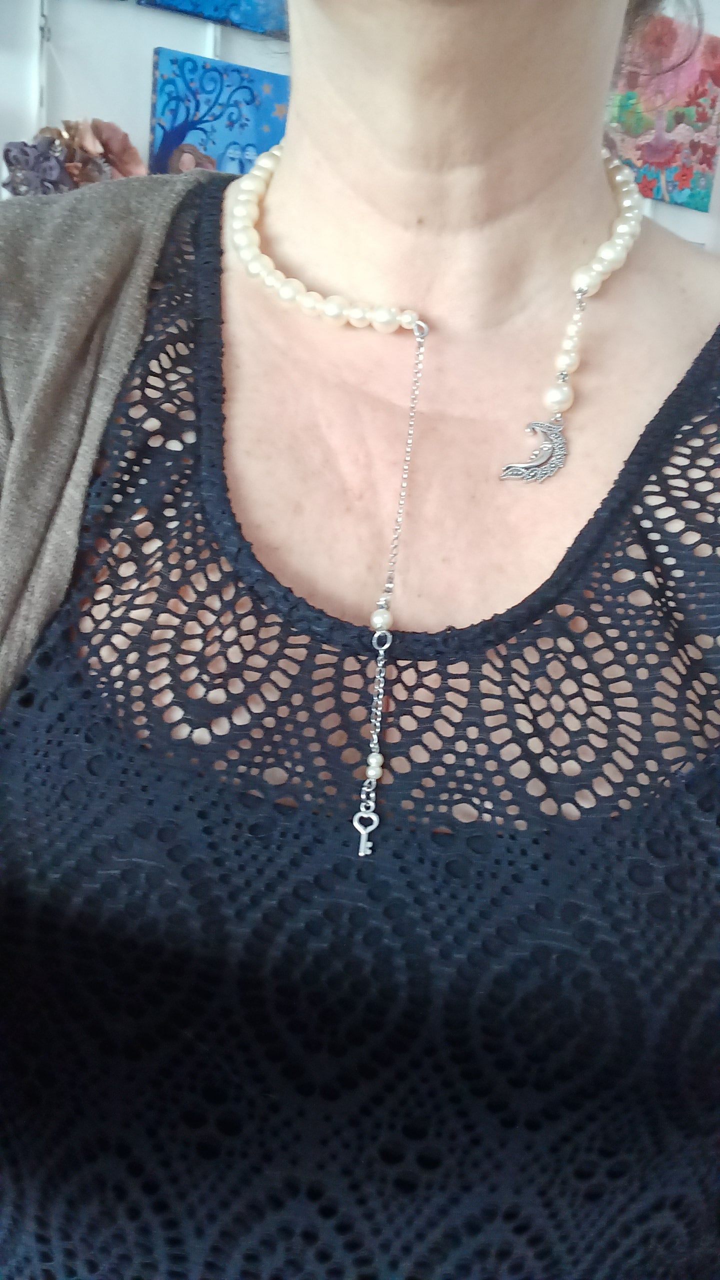 Collier Lune poétique