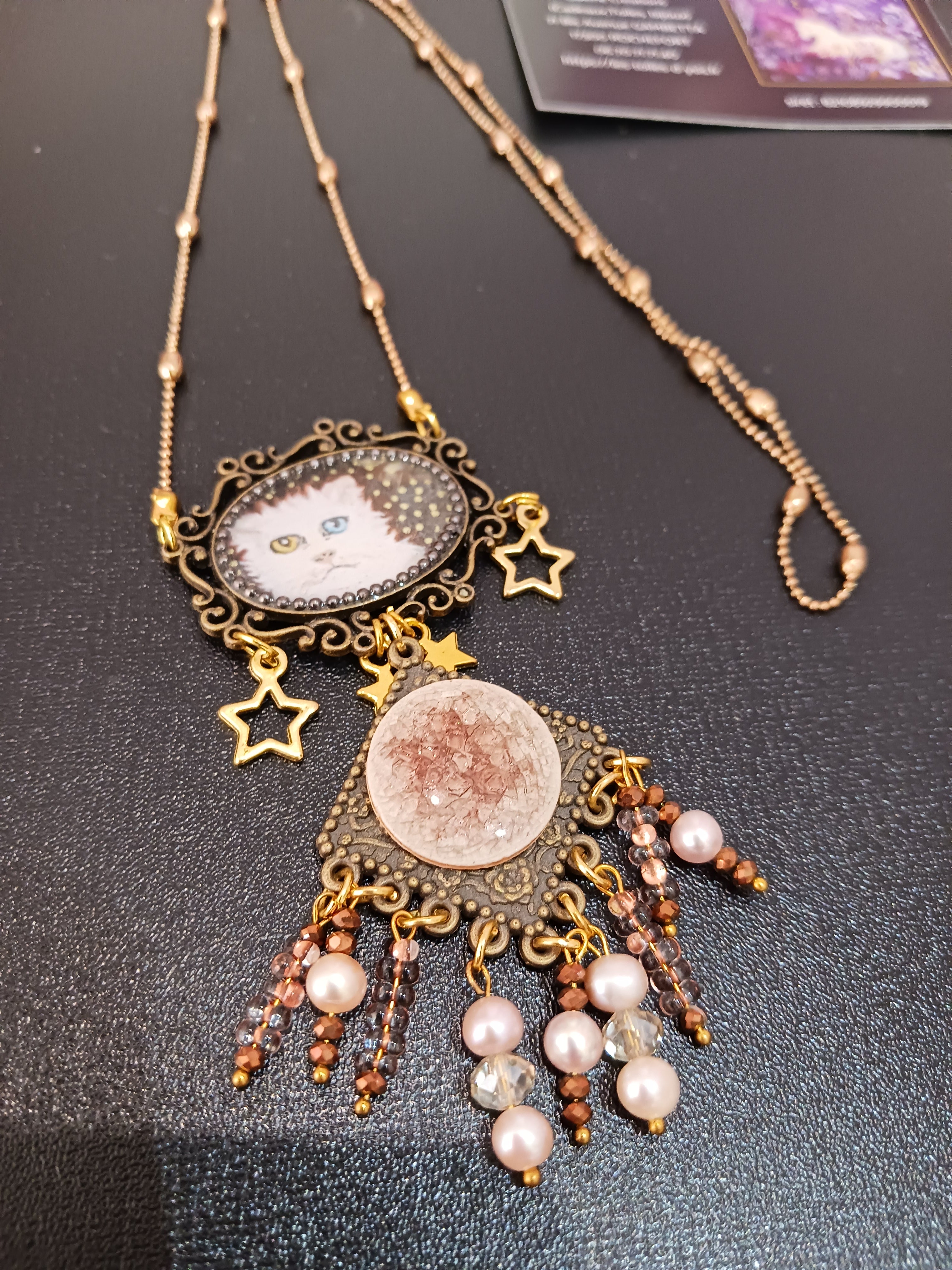 Collier Féérique Chat Comète