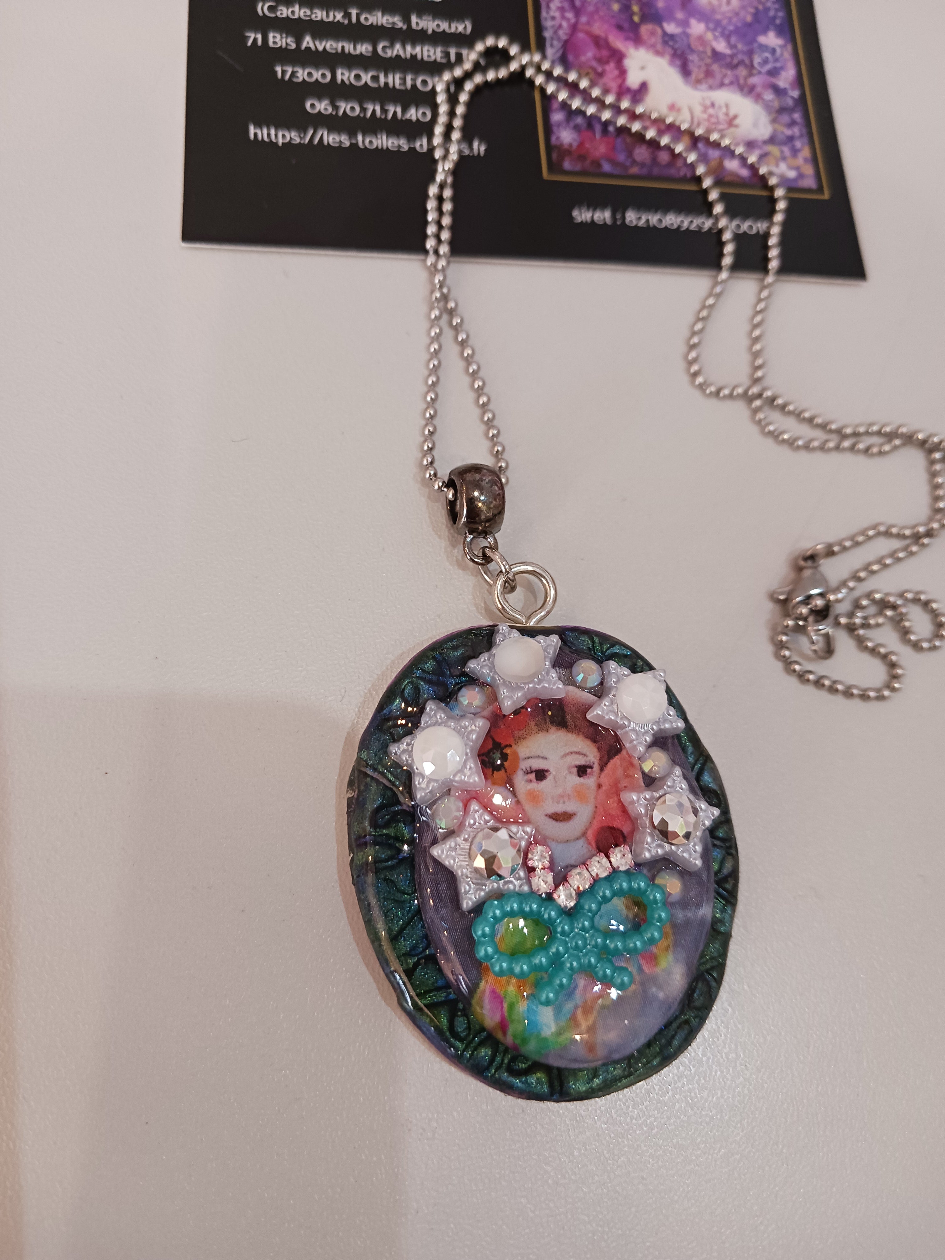 Collier Madone au coeur pur