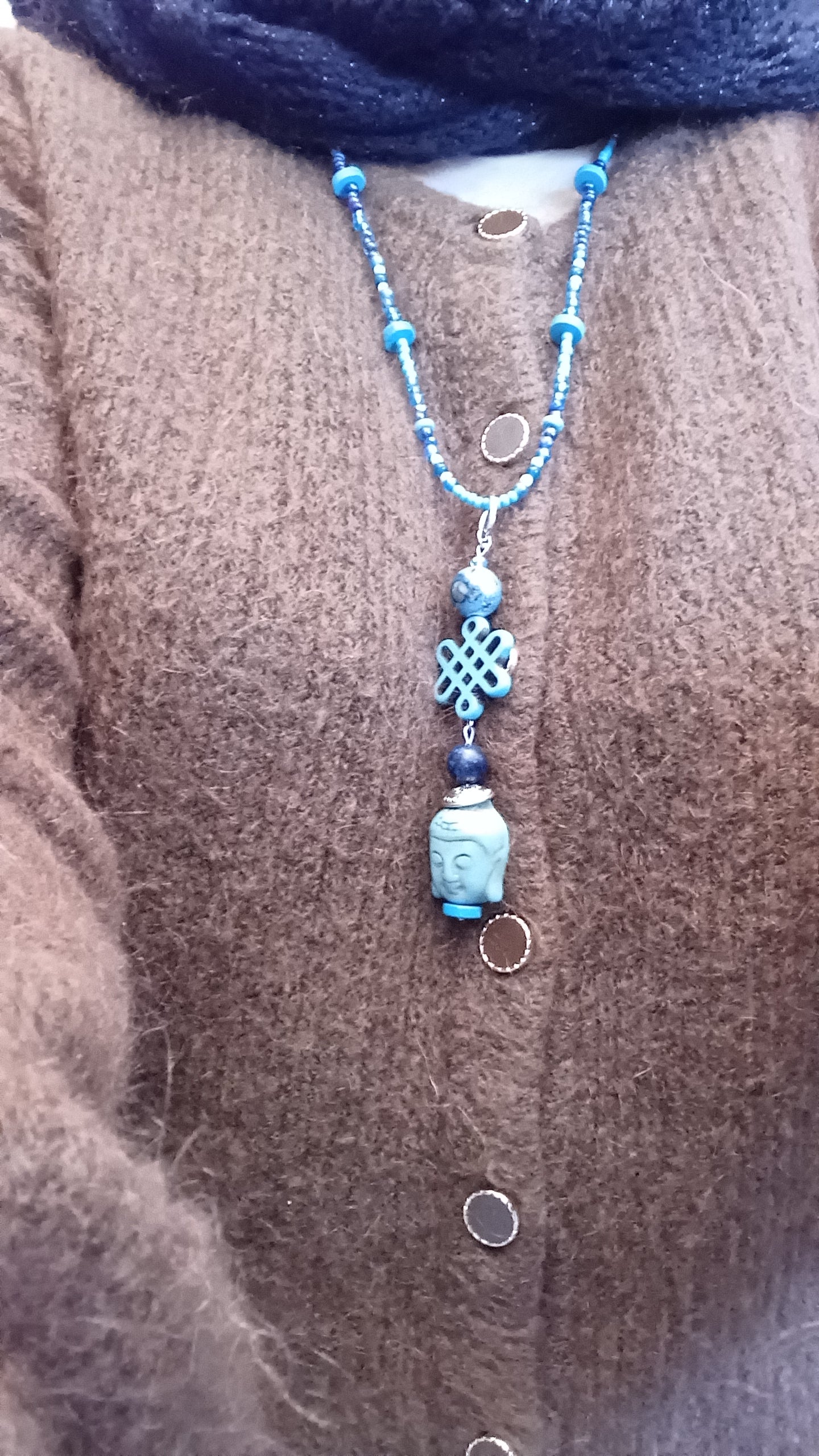 Collier " bleue zen "