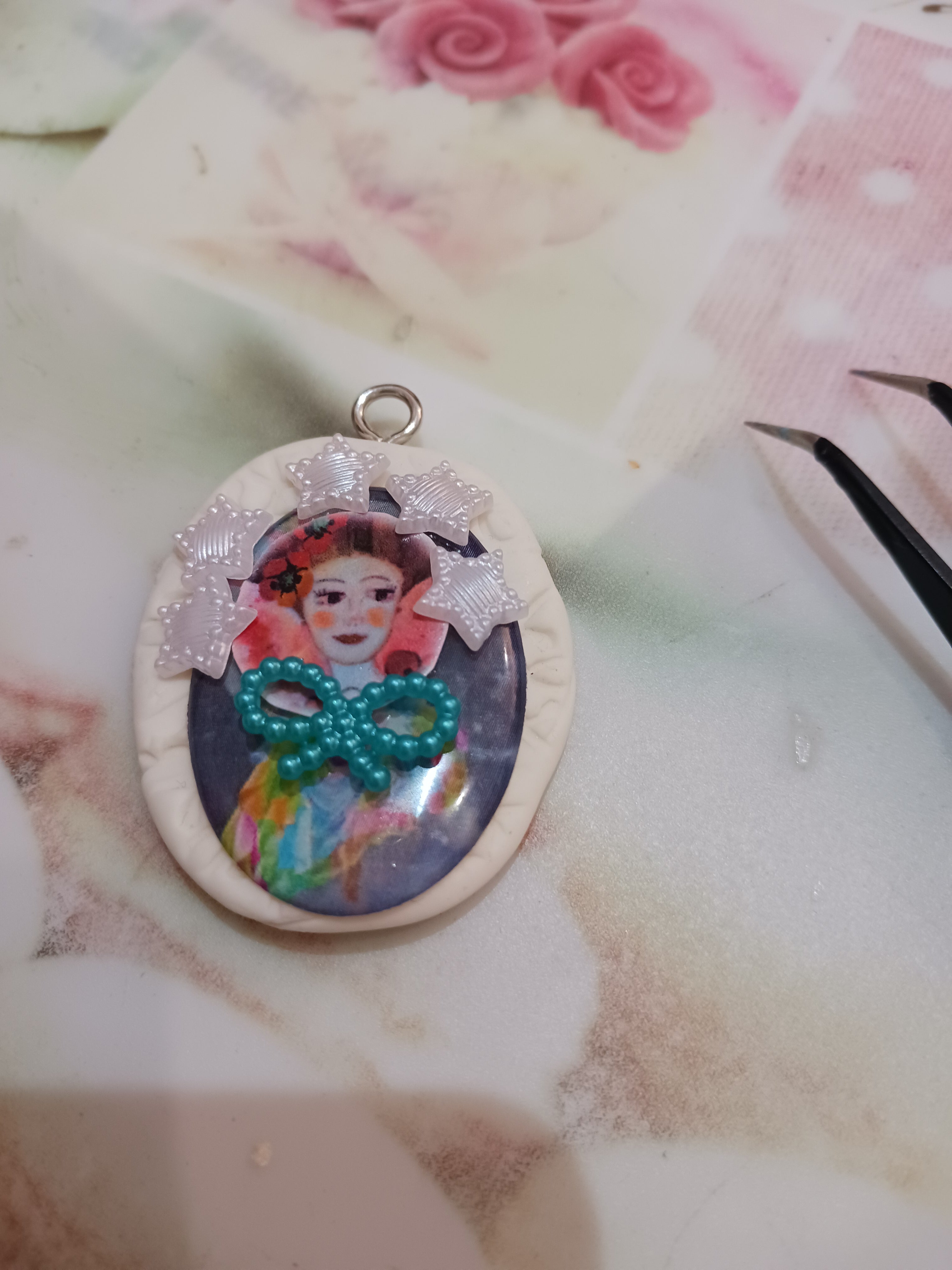 Collier Madone au coeur pur