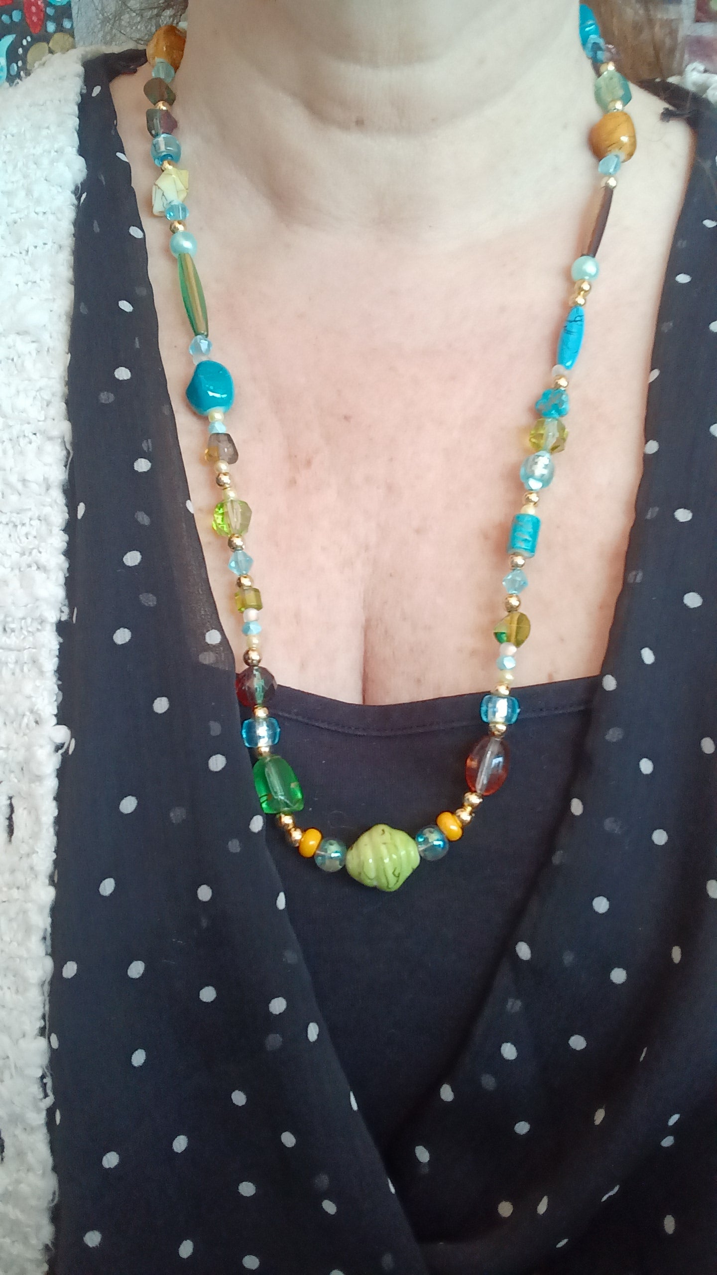 Collier multi perles