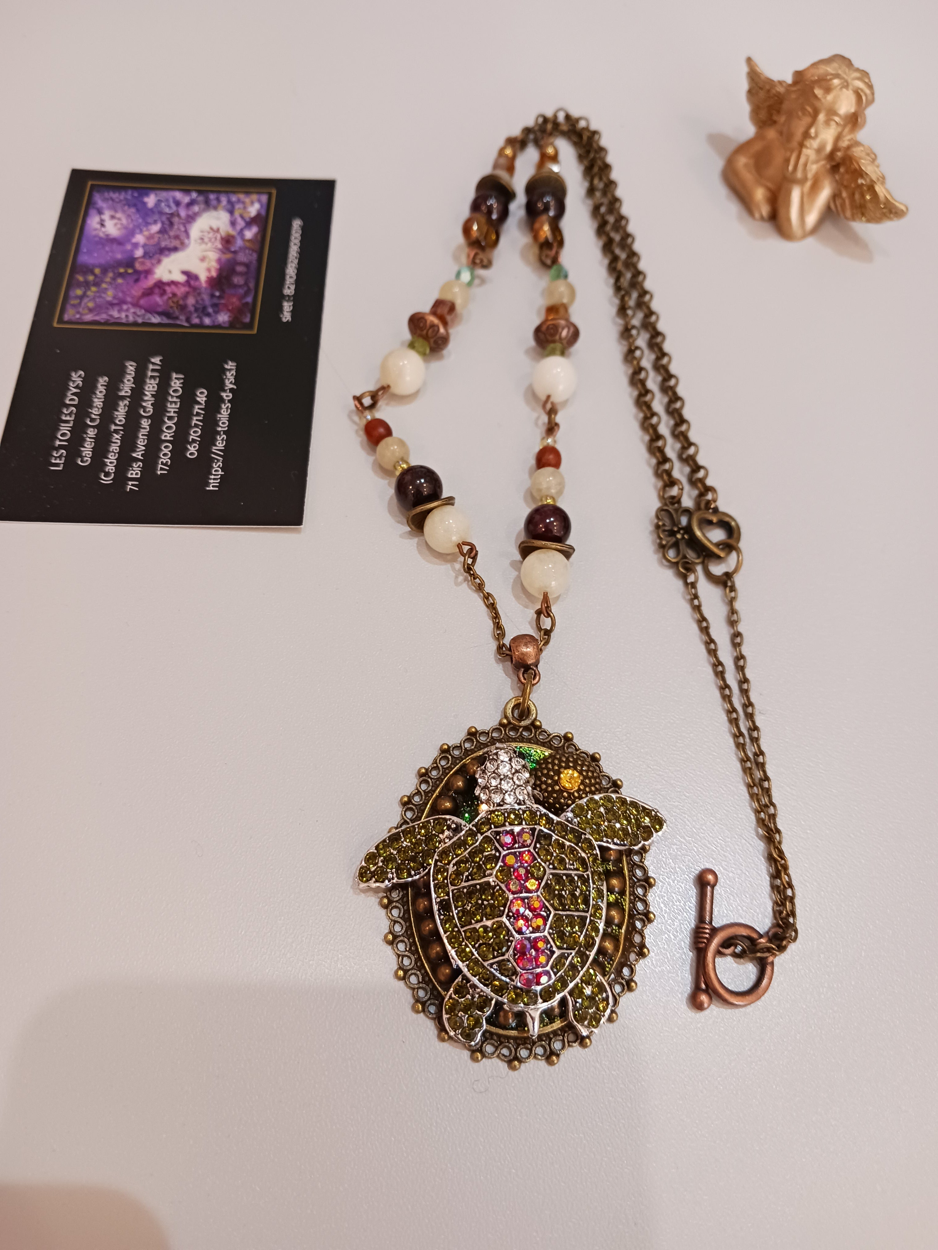 Collier petite tortue de mer