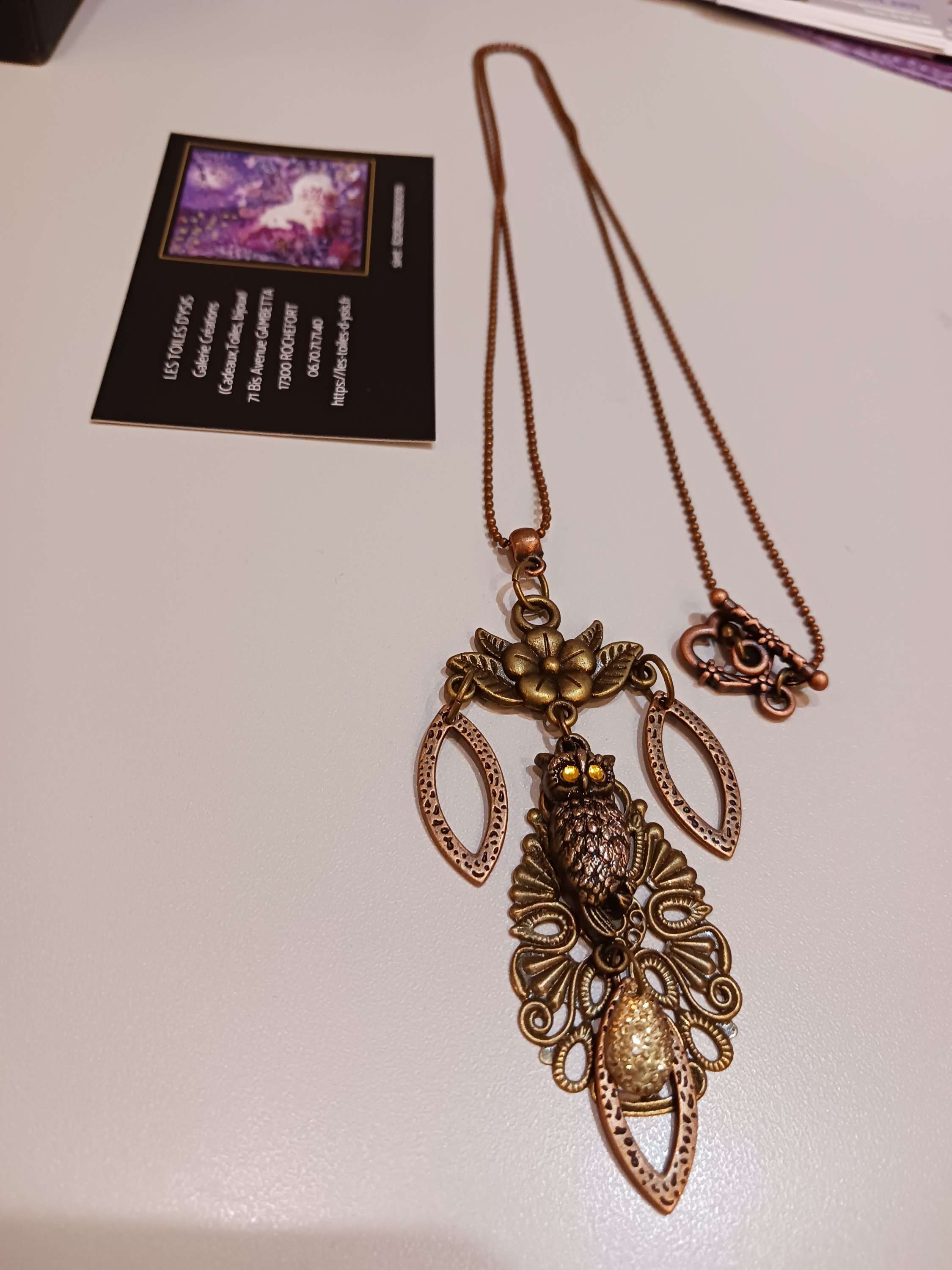 Collier Le chant du Grand Duc