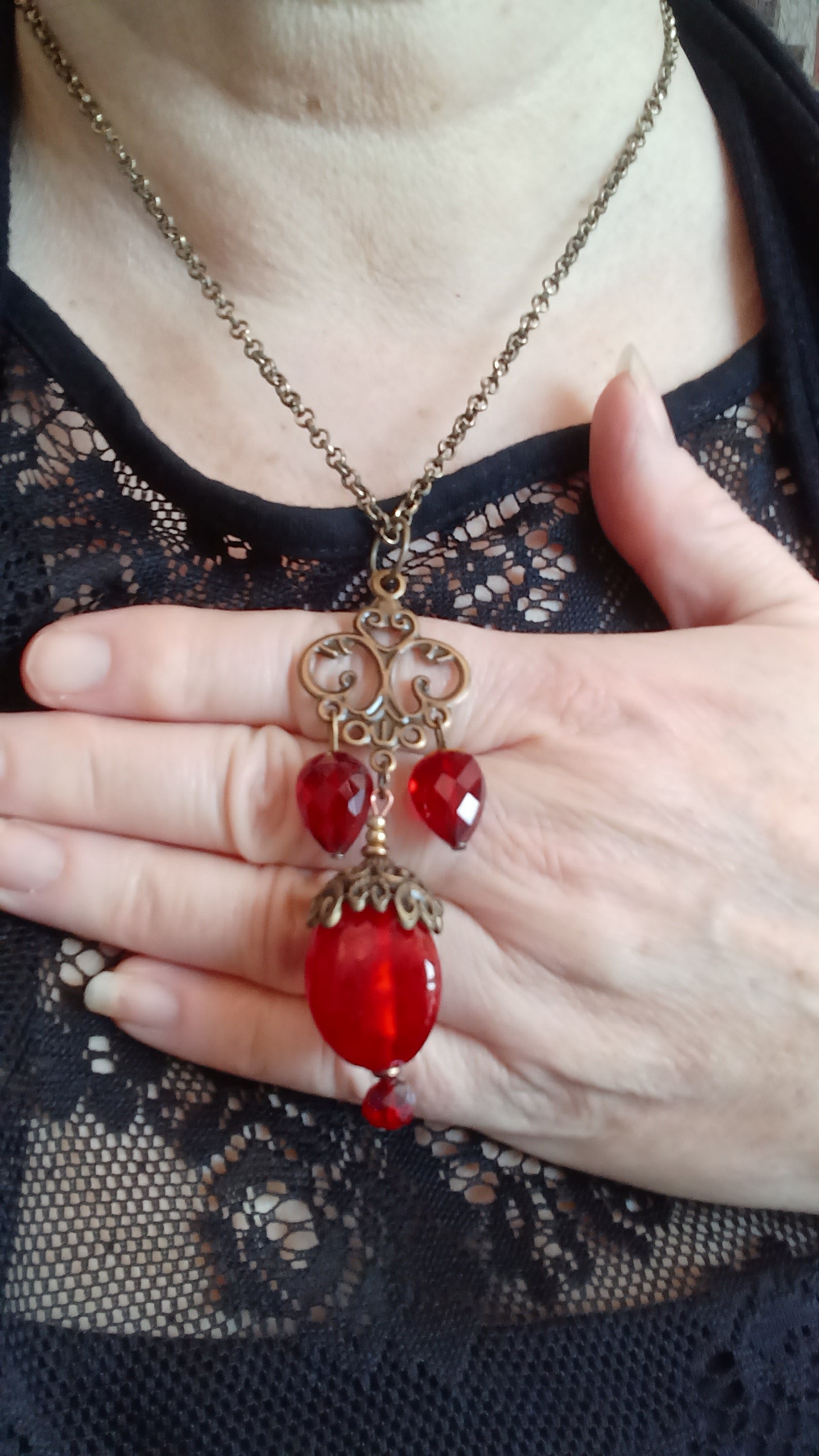 Collier rouge Fabuleux