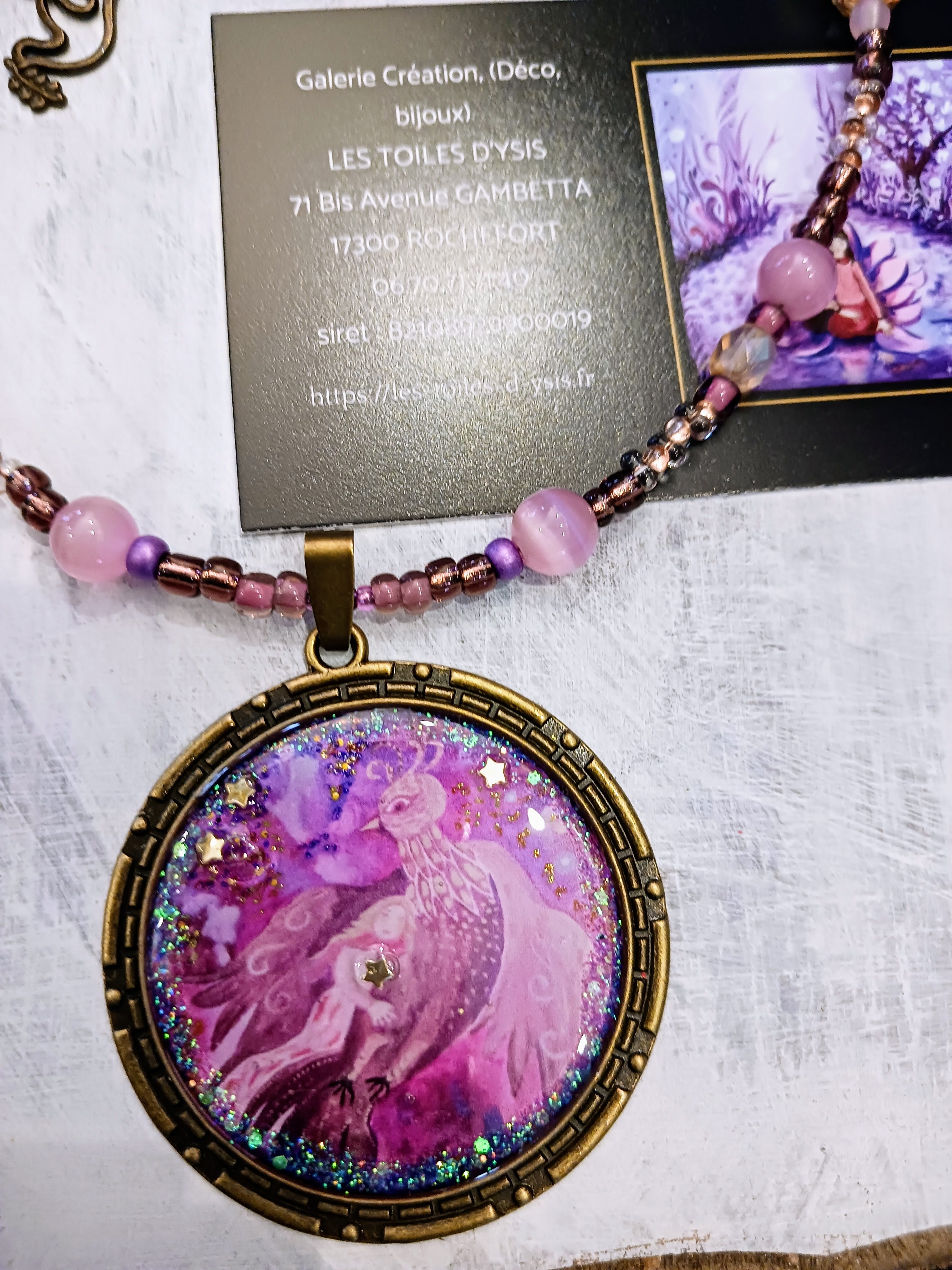 Collier féérique "Sous ton aile"