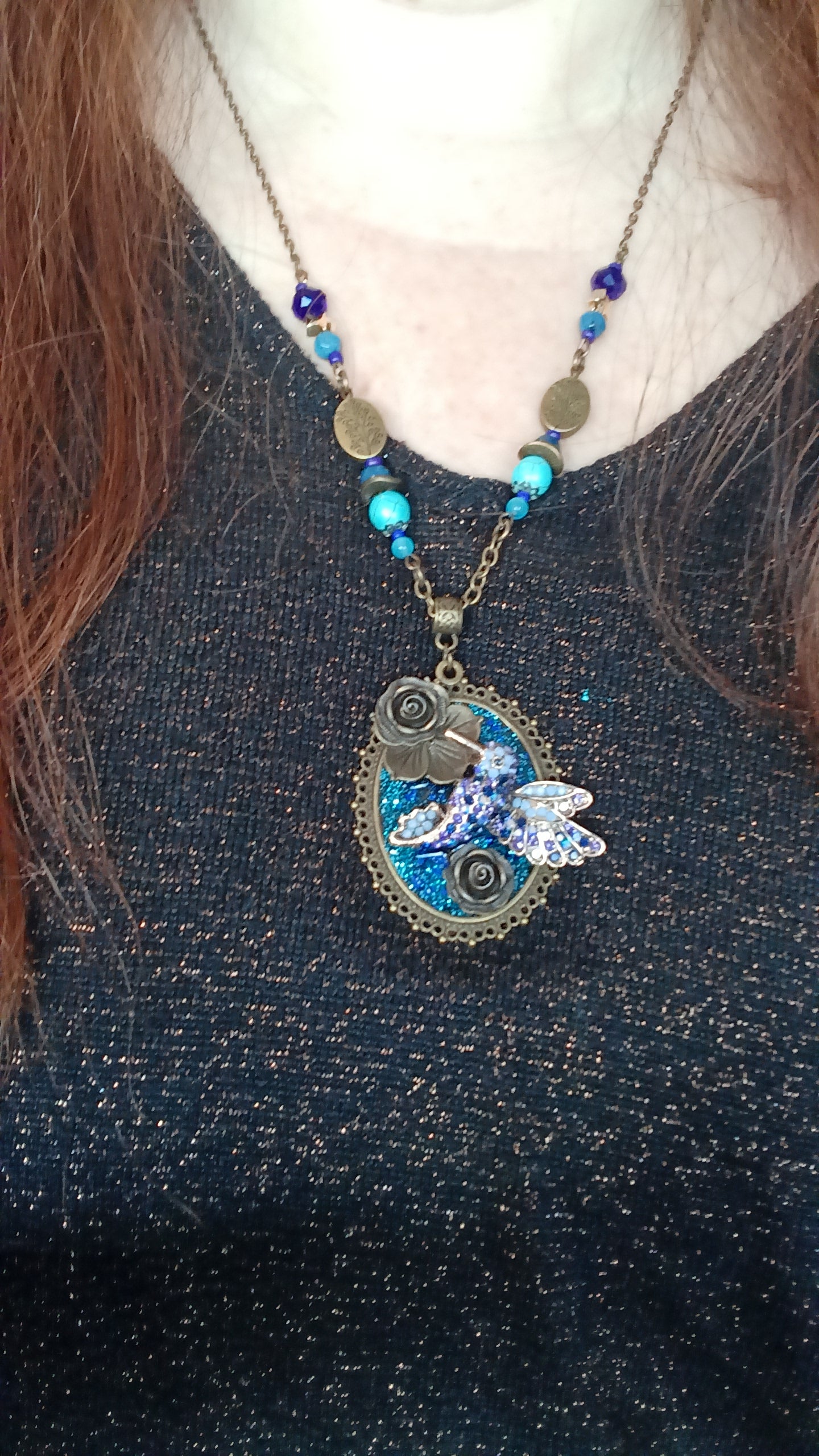 Collier Féérique "Petit colibri"