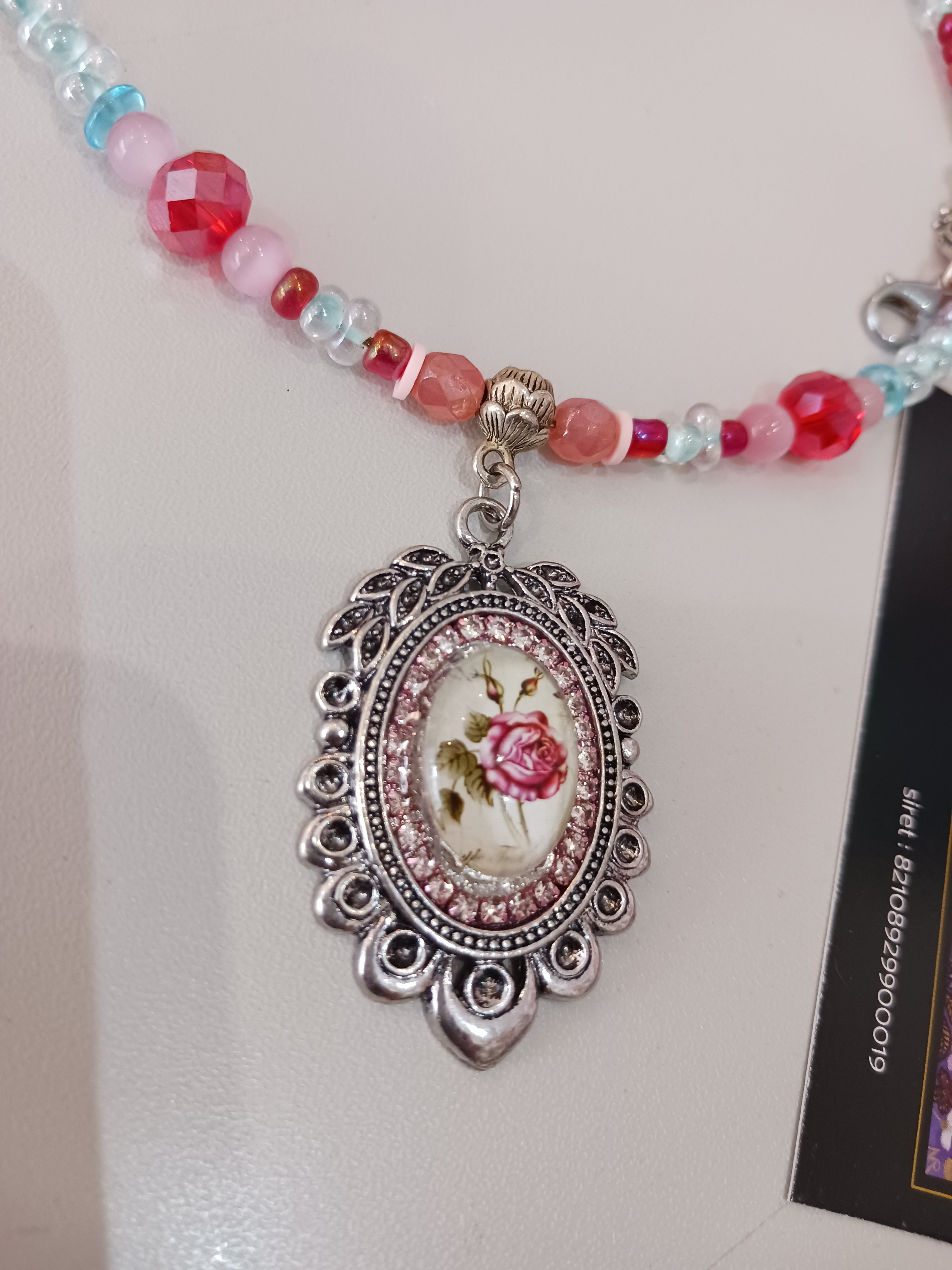 Collier rose 🌹 éternelle