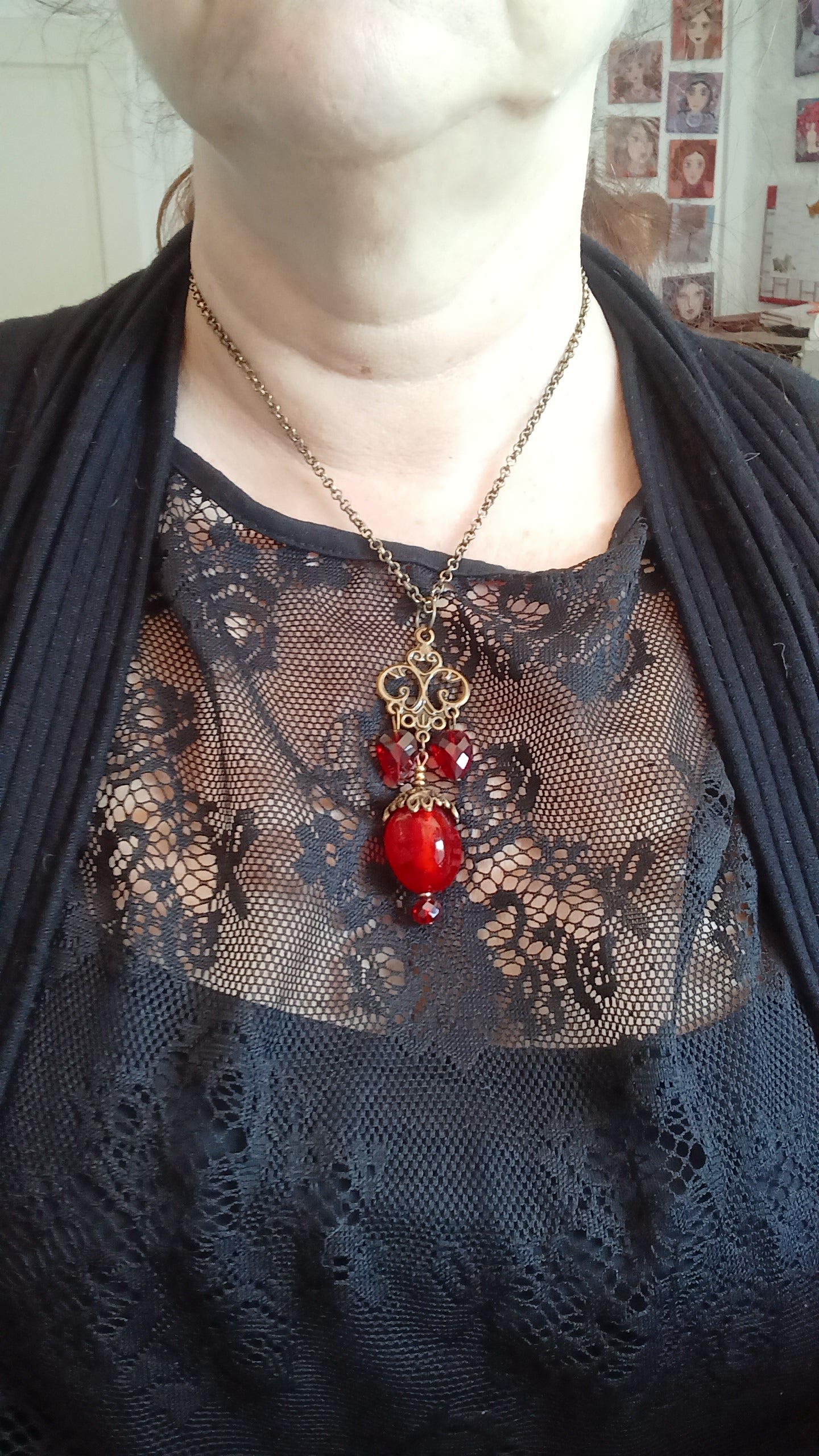 Collier rouge Fabuleux
