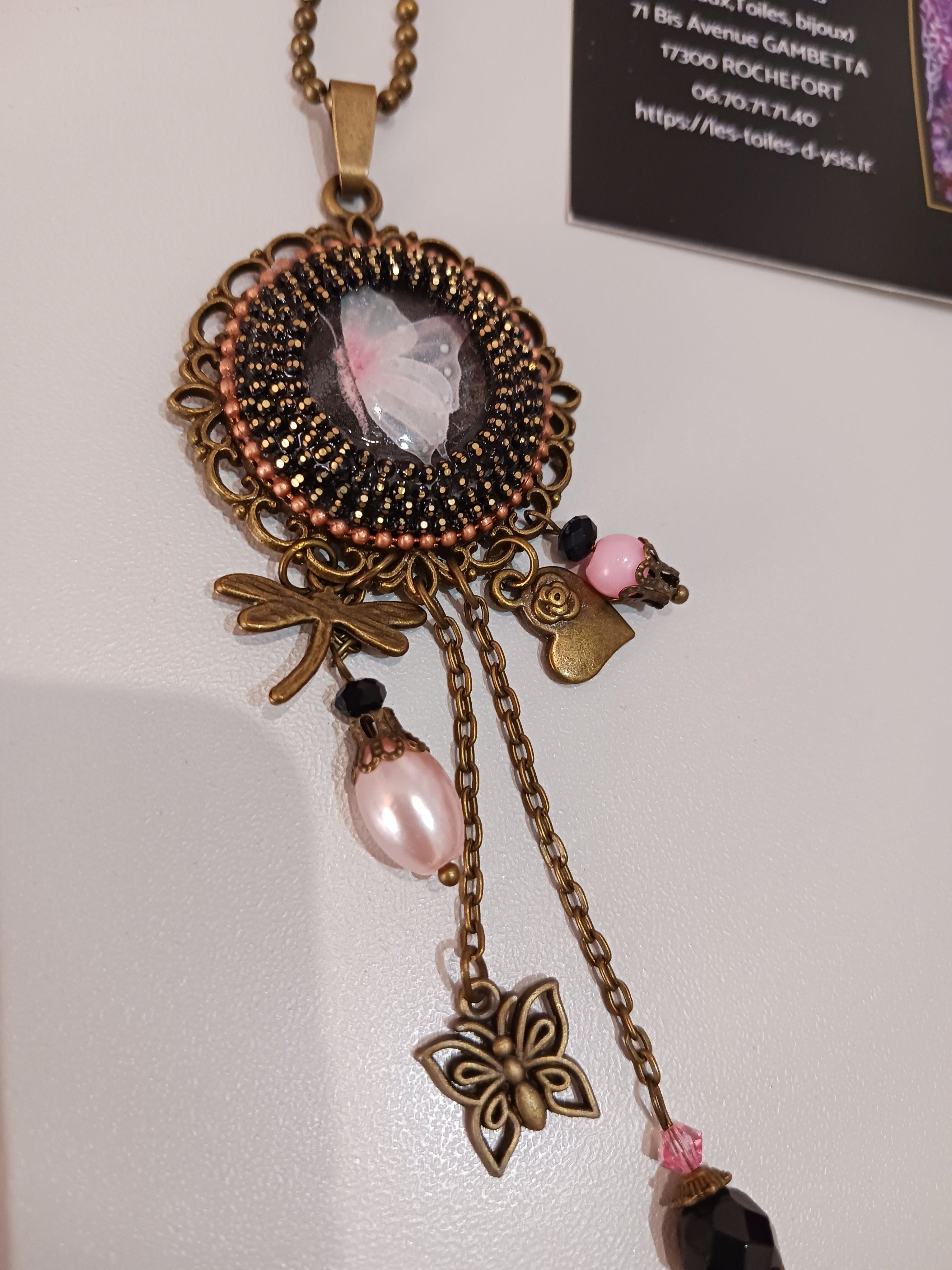 Collier "Papillon du soir"