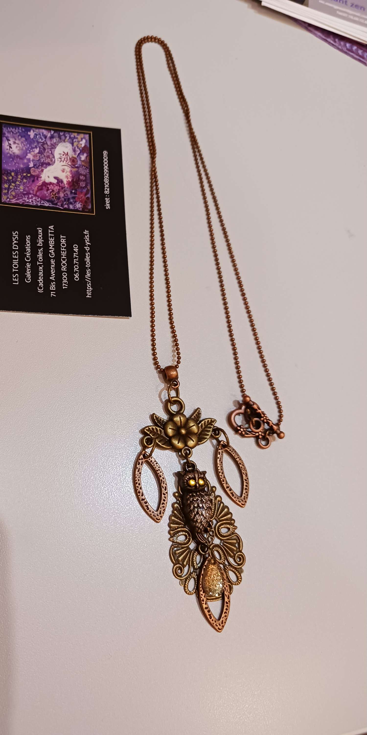 Collier Le chant du Grand Duc