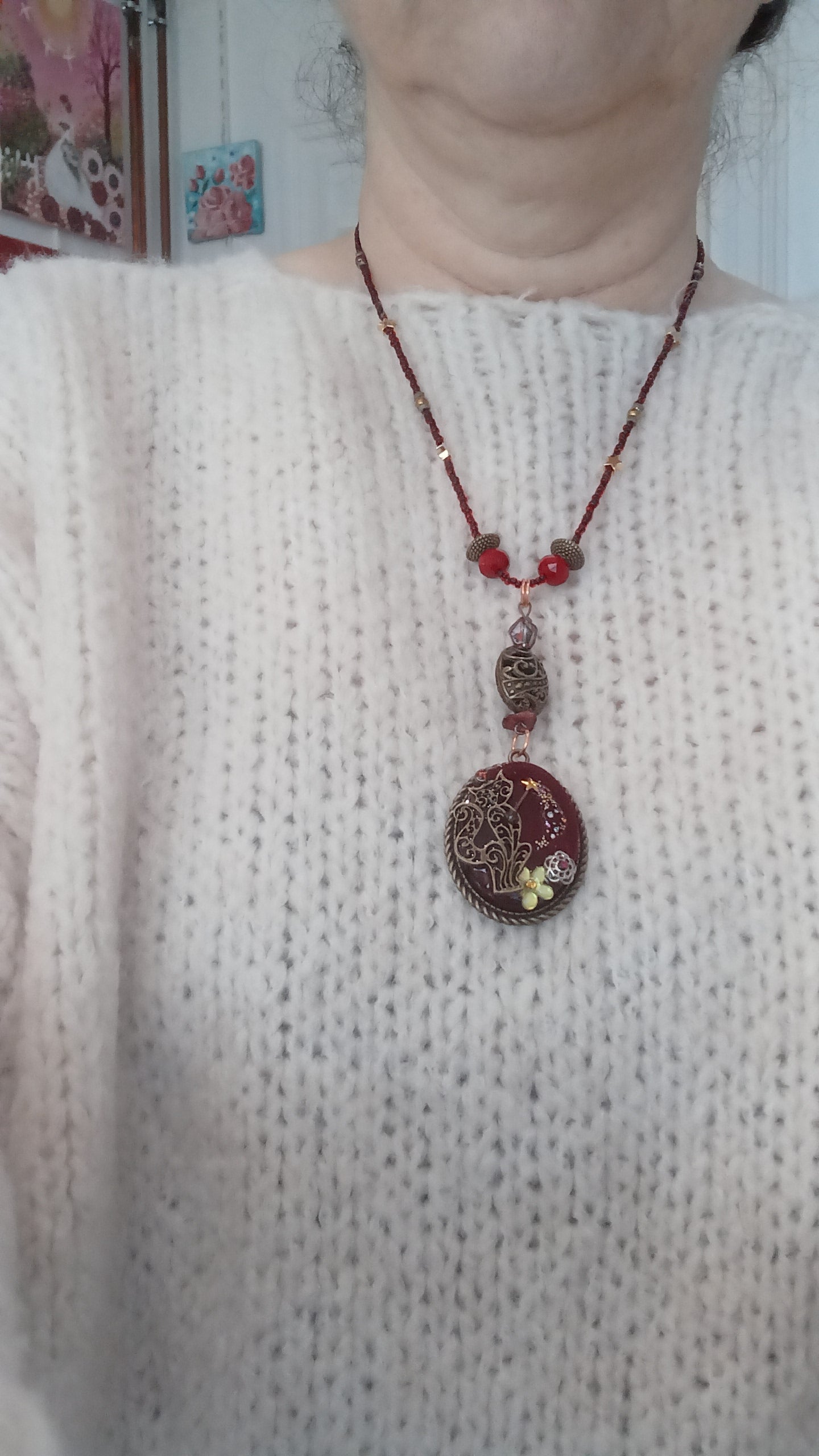 Collier Chat magicien