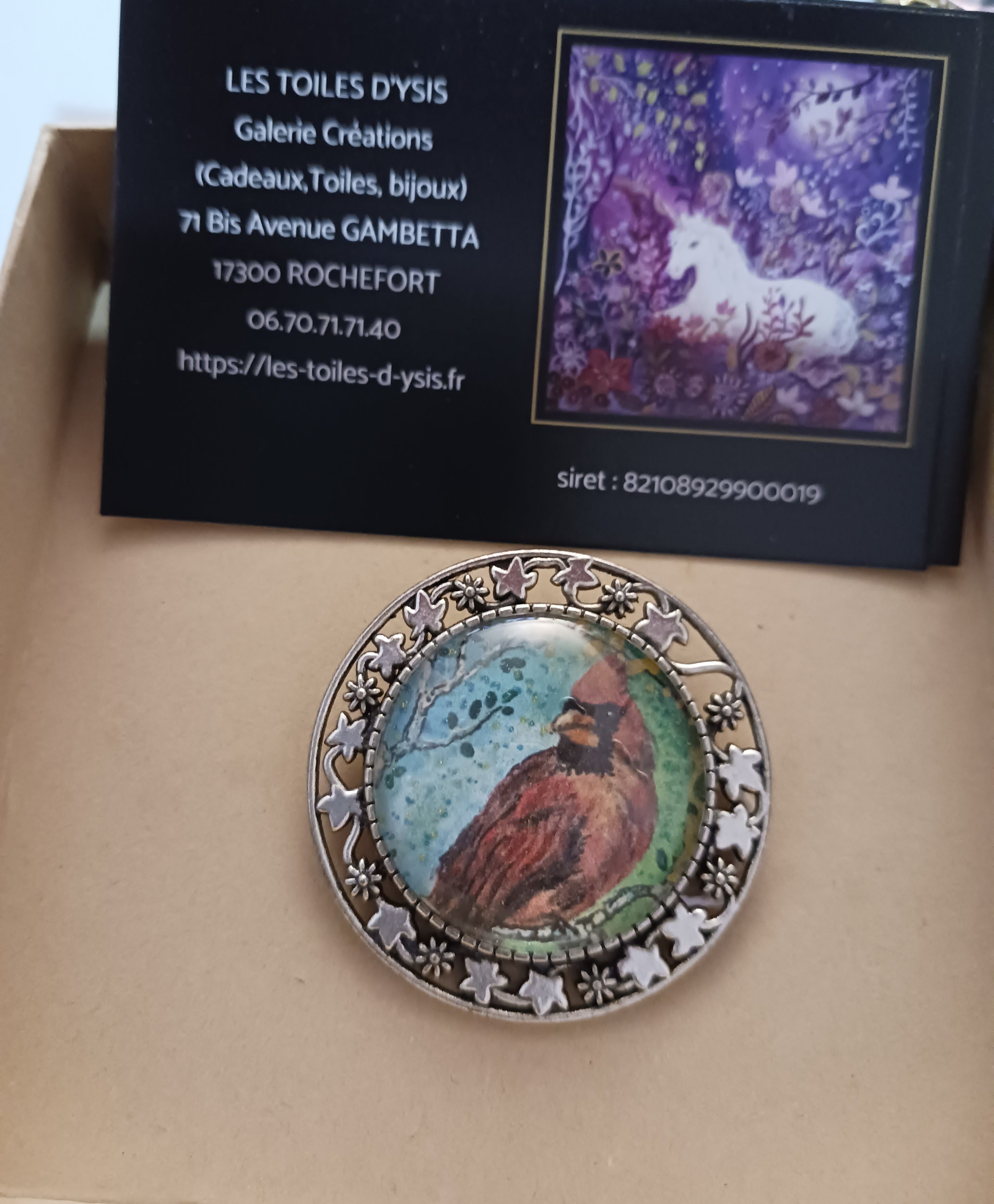 Broche Cardinal