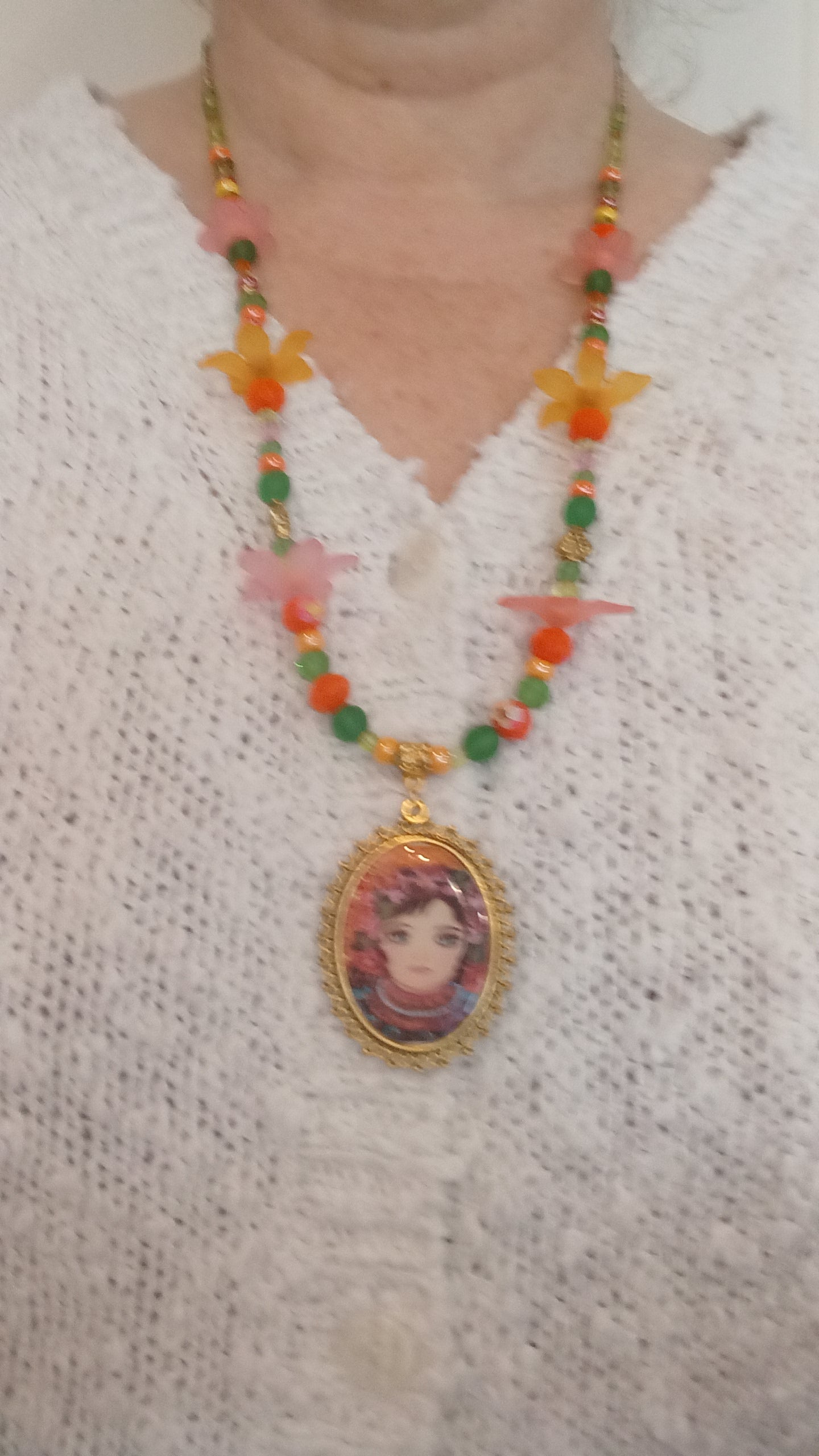 Collier Grichka dans les fleurs 🌸 🌸