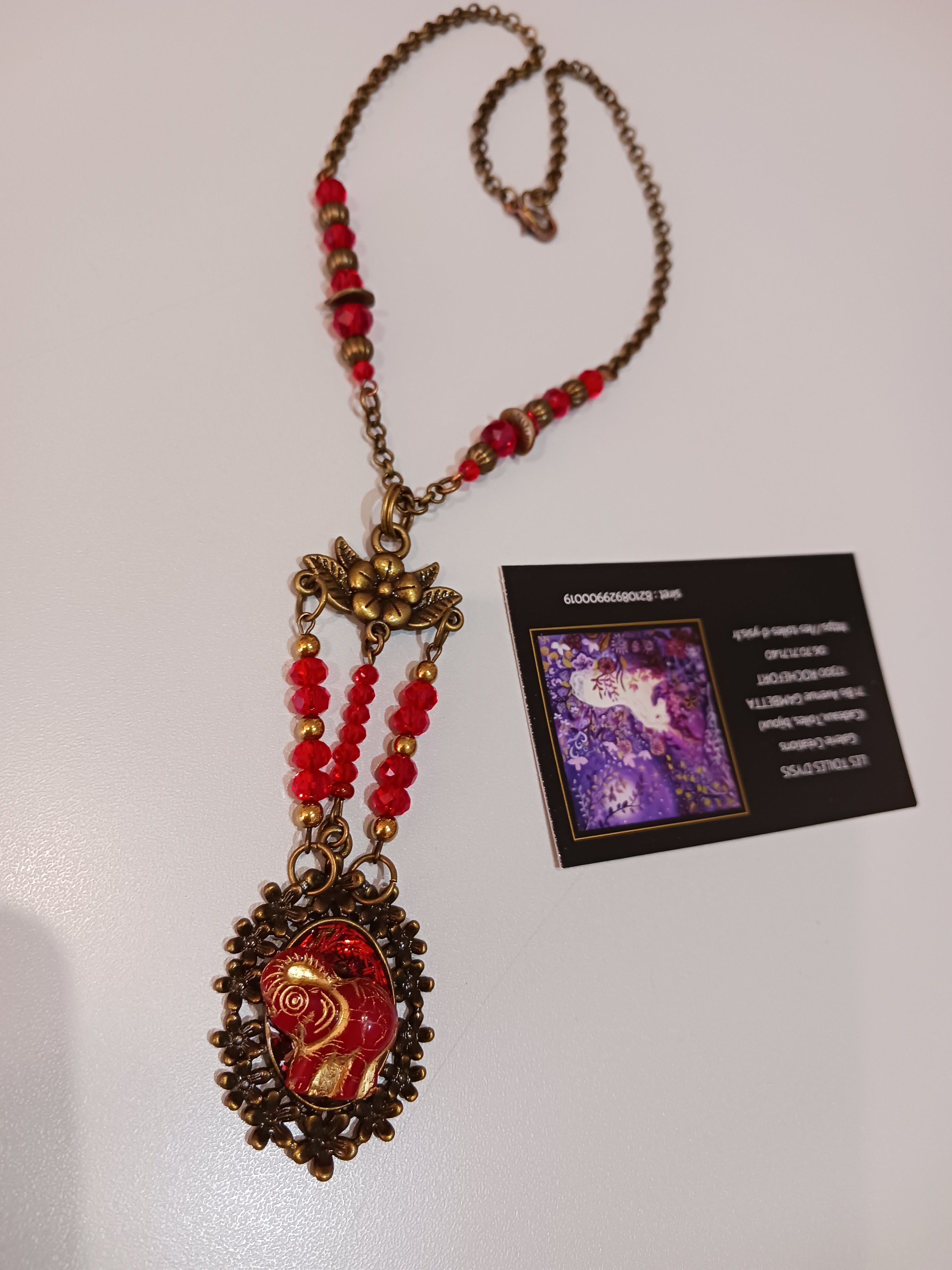 Collier Eléphant des indes