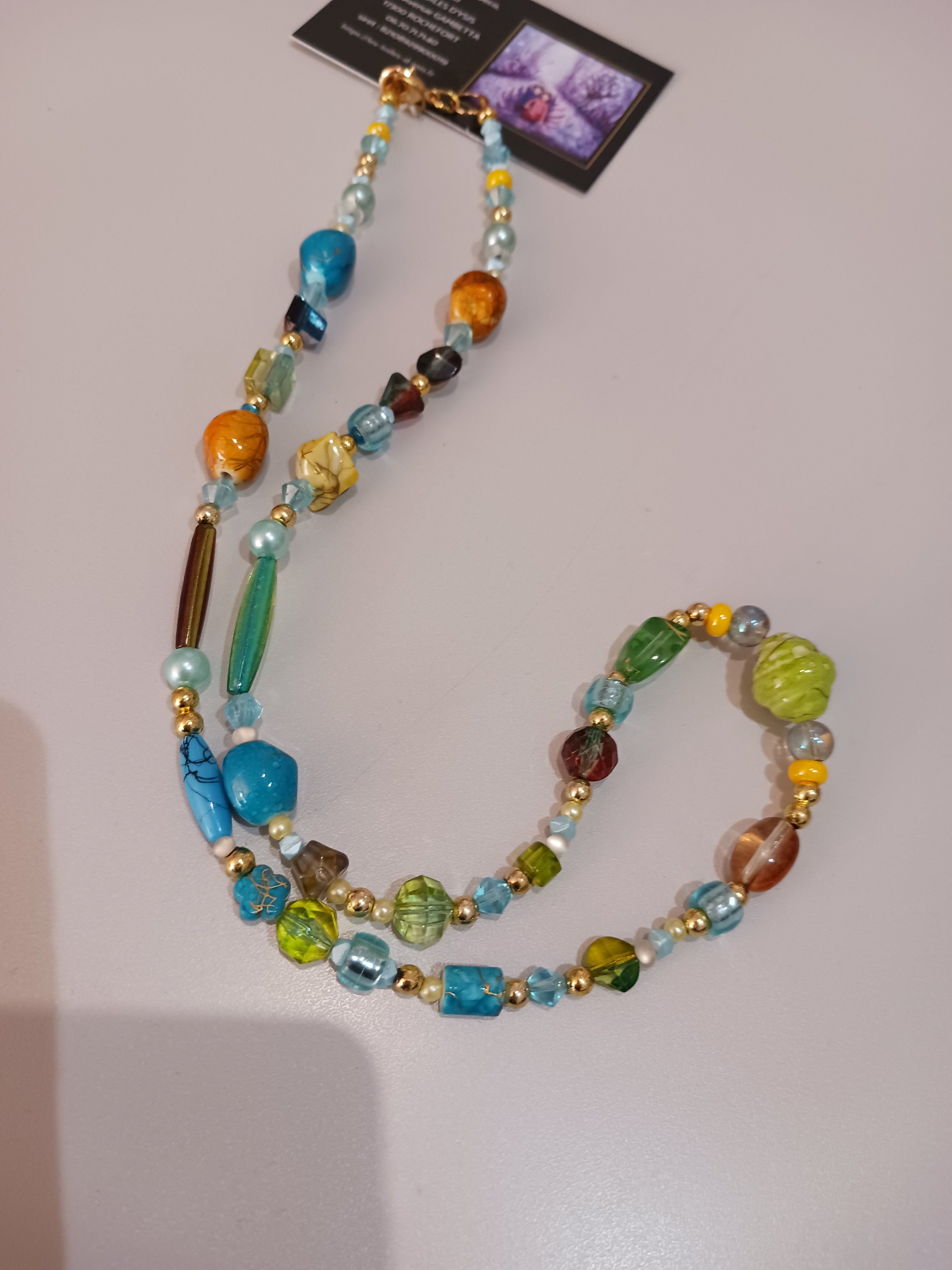 Collier multi perles