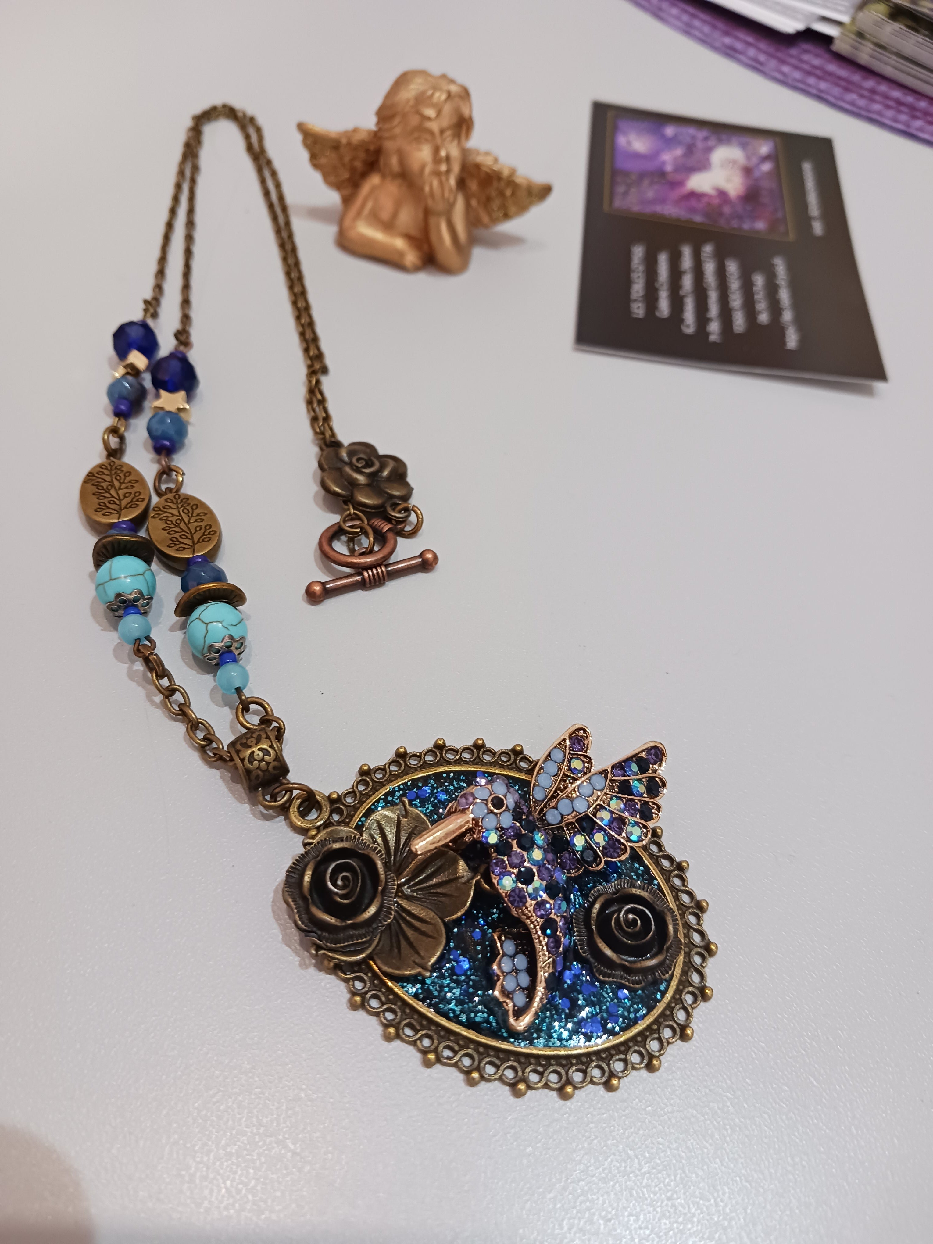 Collier Féérique "Petit colibri"