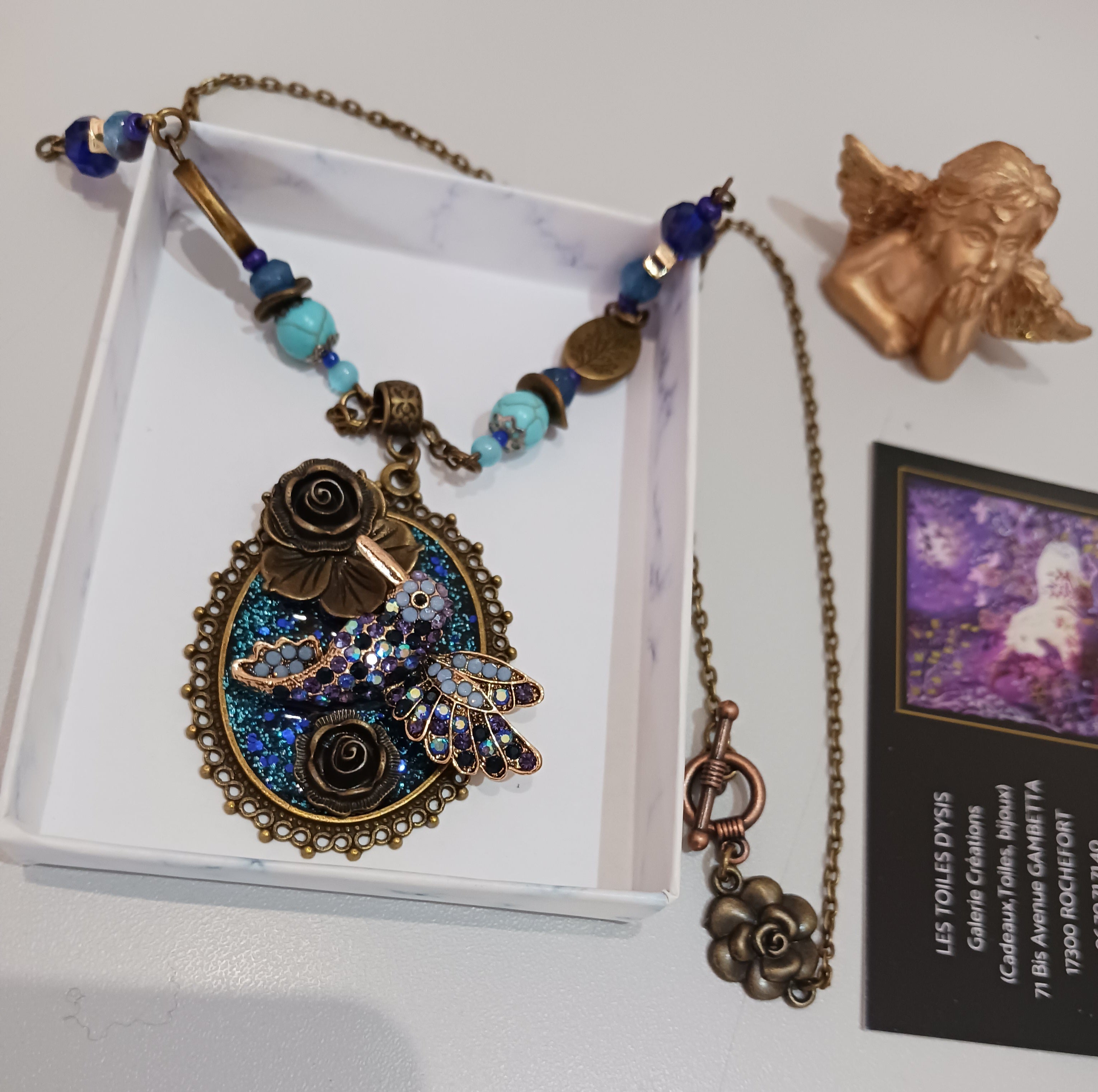 Collier Féérique "Petit colibri"