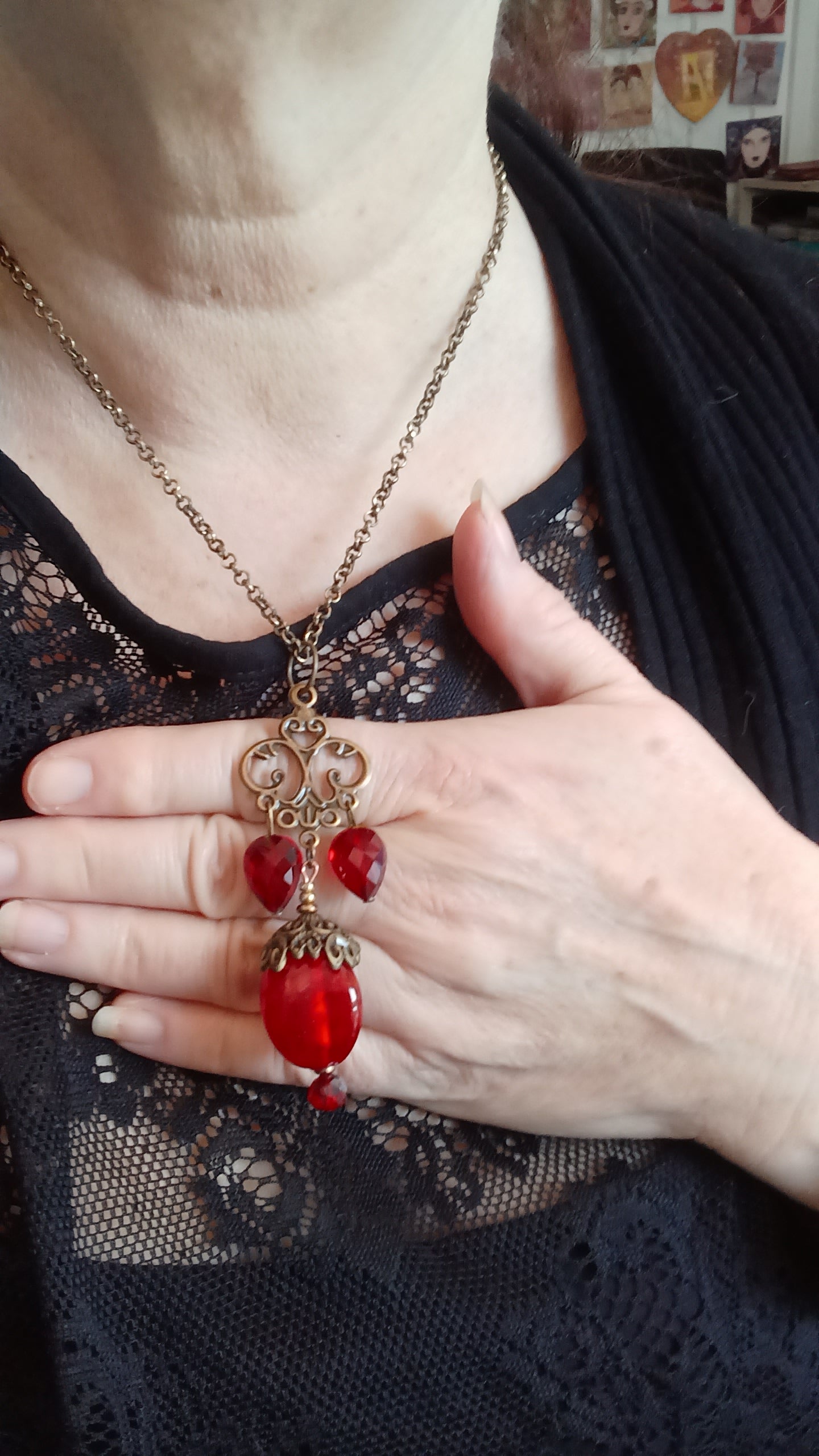 Collier rouge Fabuleux