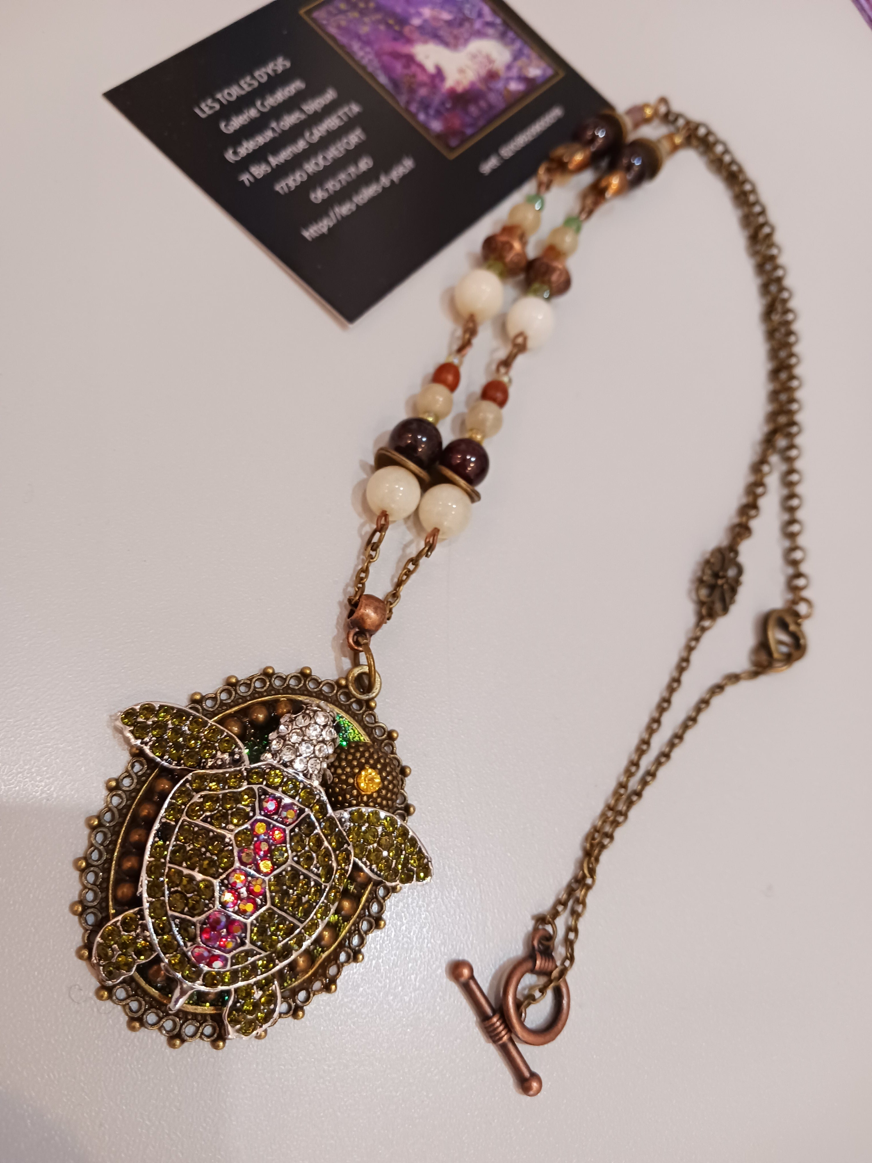 Collier petite tortue de mer