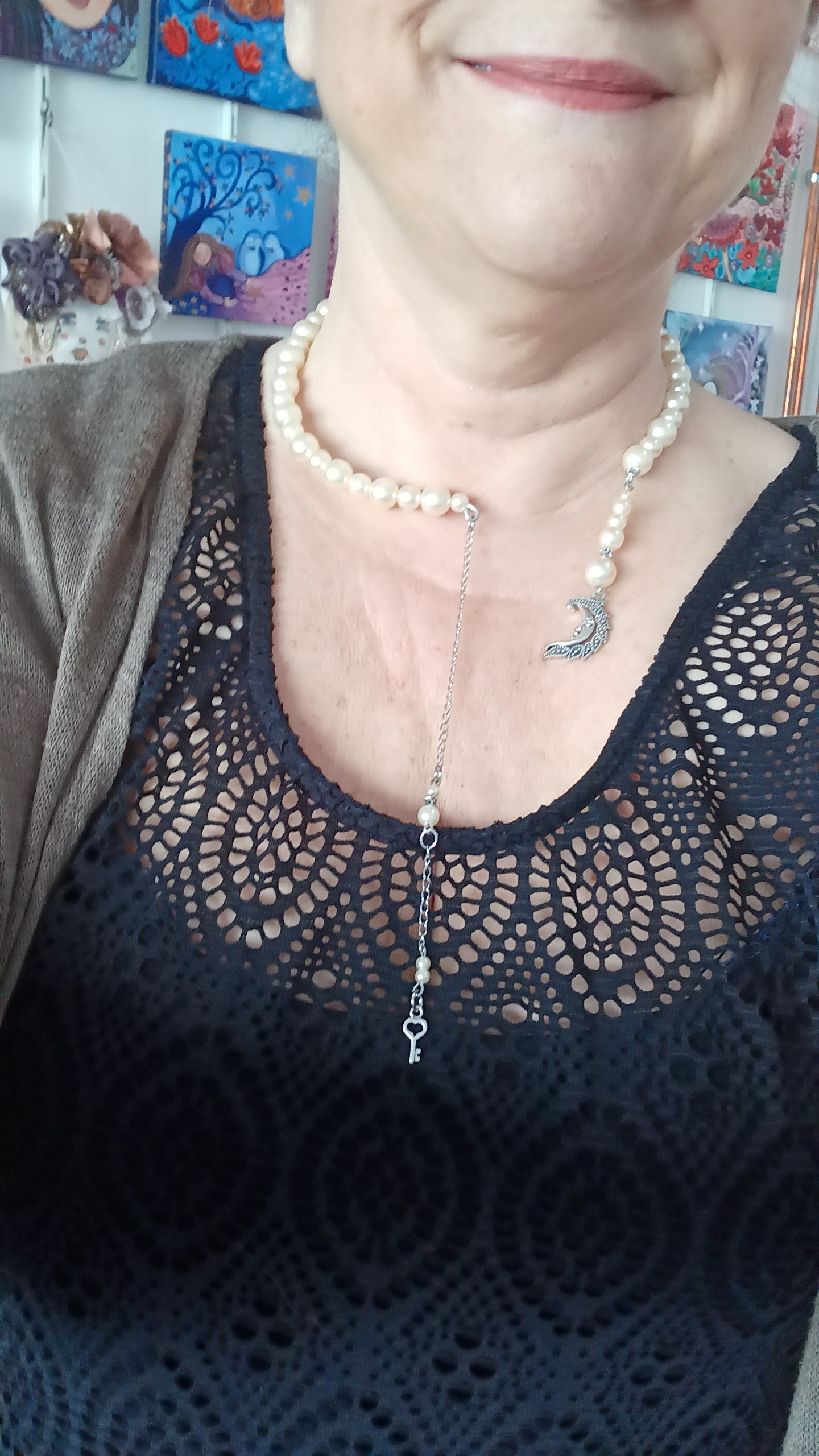 Collier Lune poétique