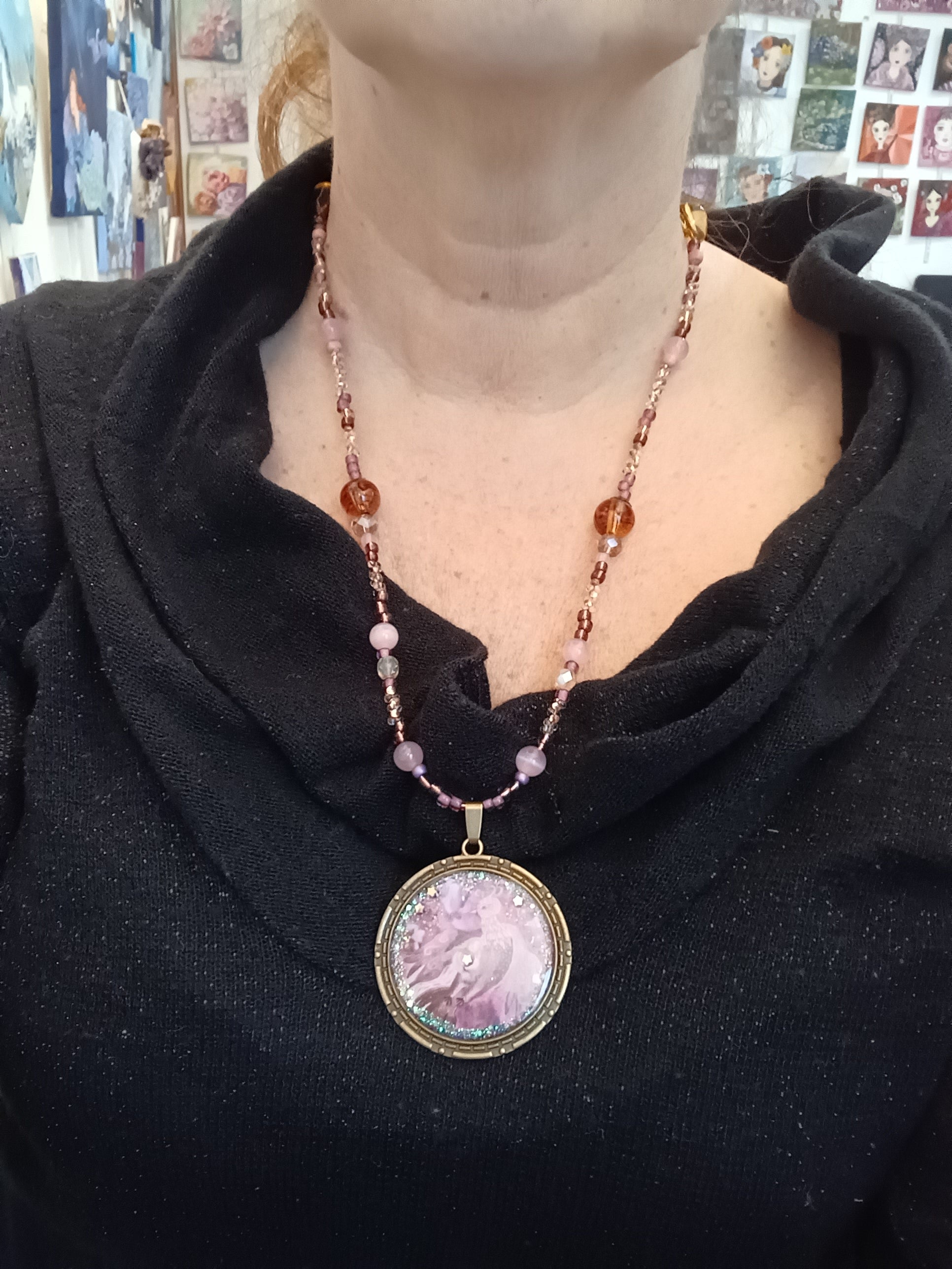 Collier féérique "Sous ton aile"