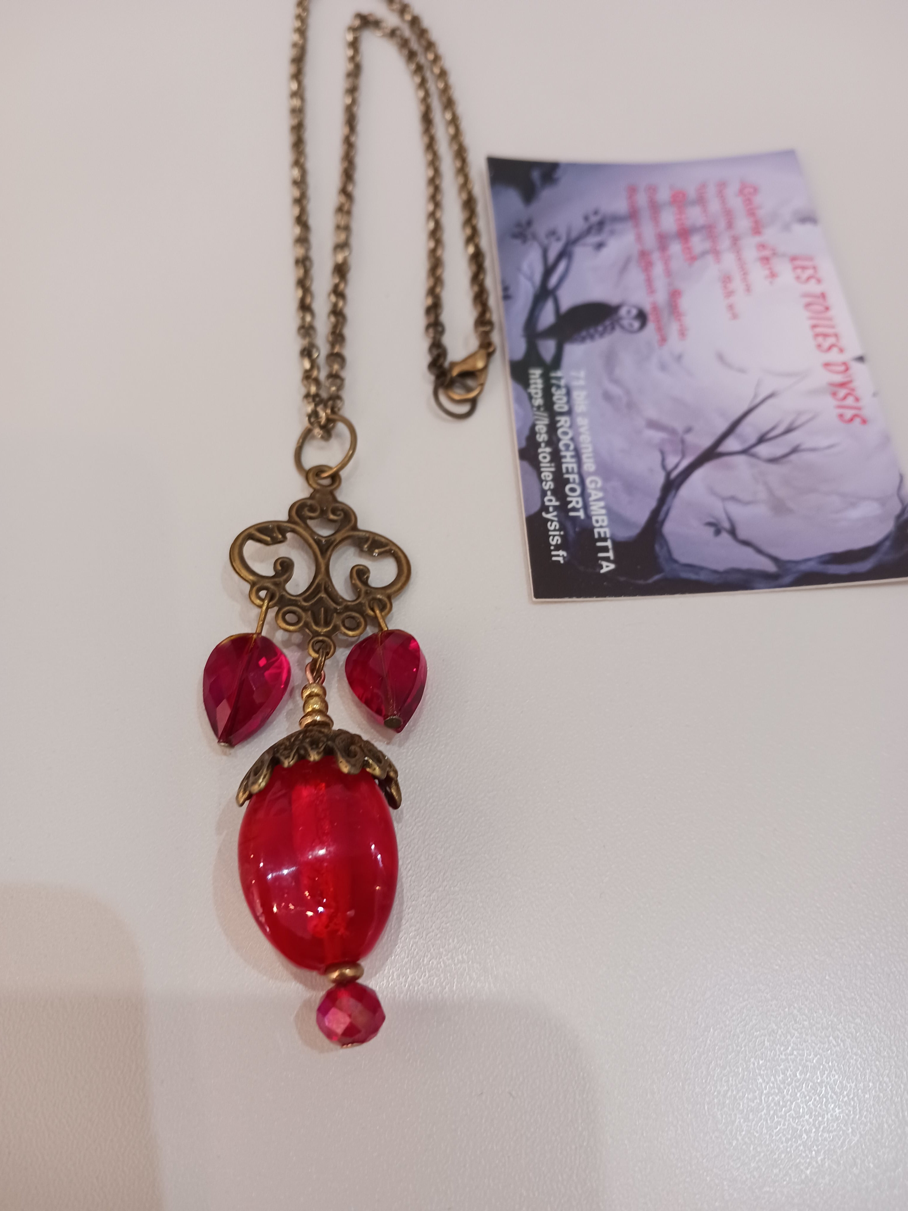 Collier rouge Fabuleux