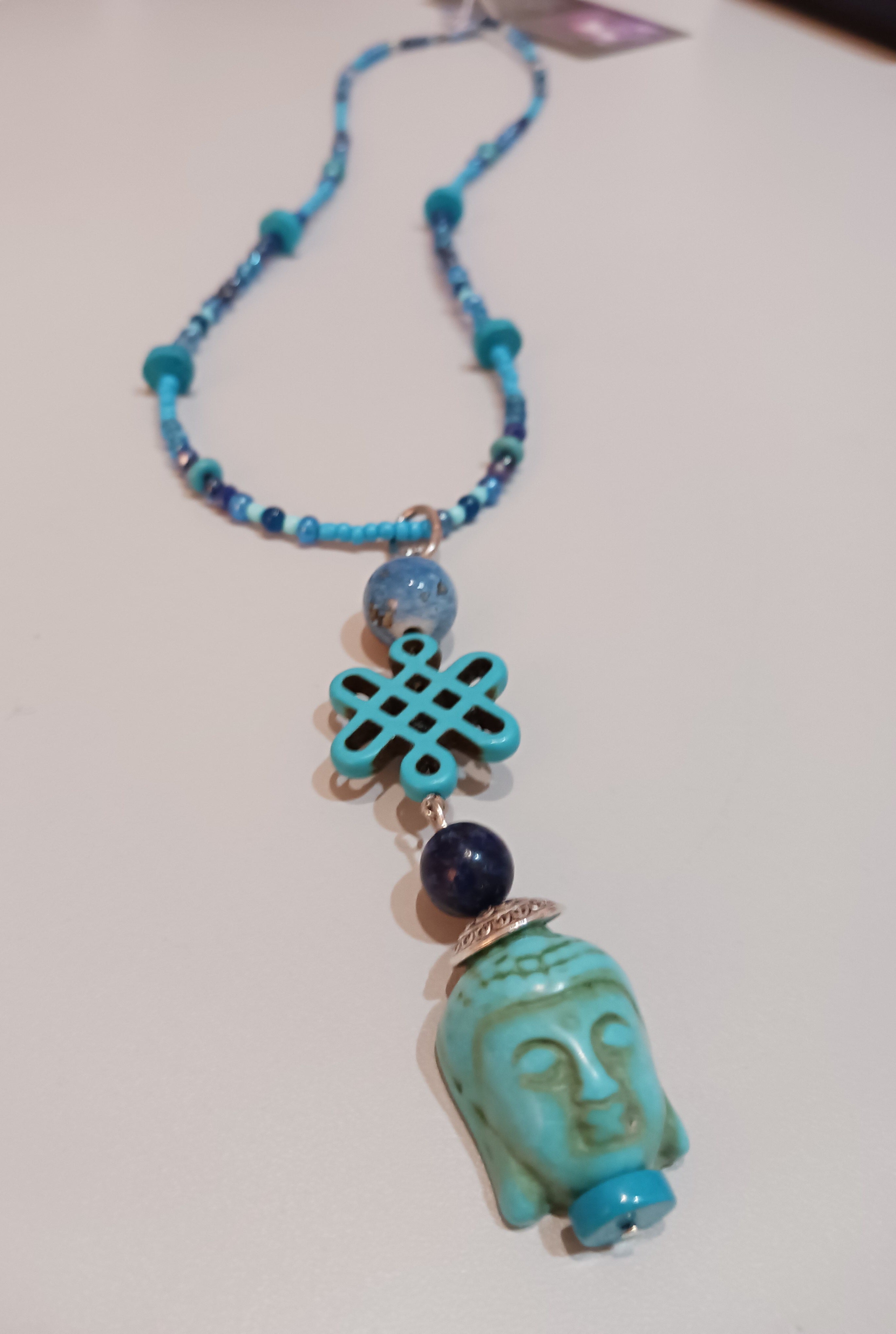 Collier " bleue zen "