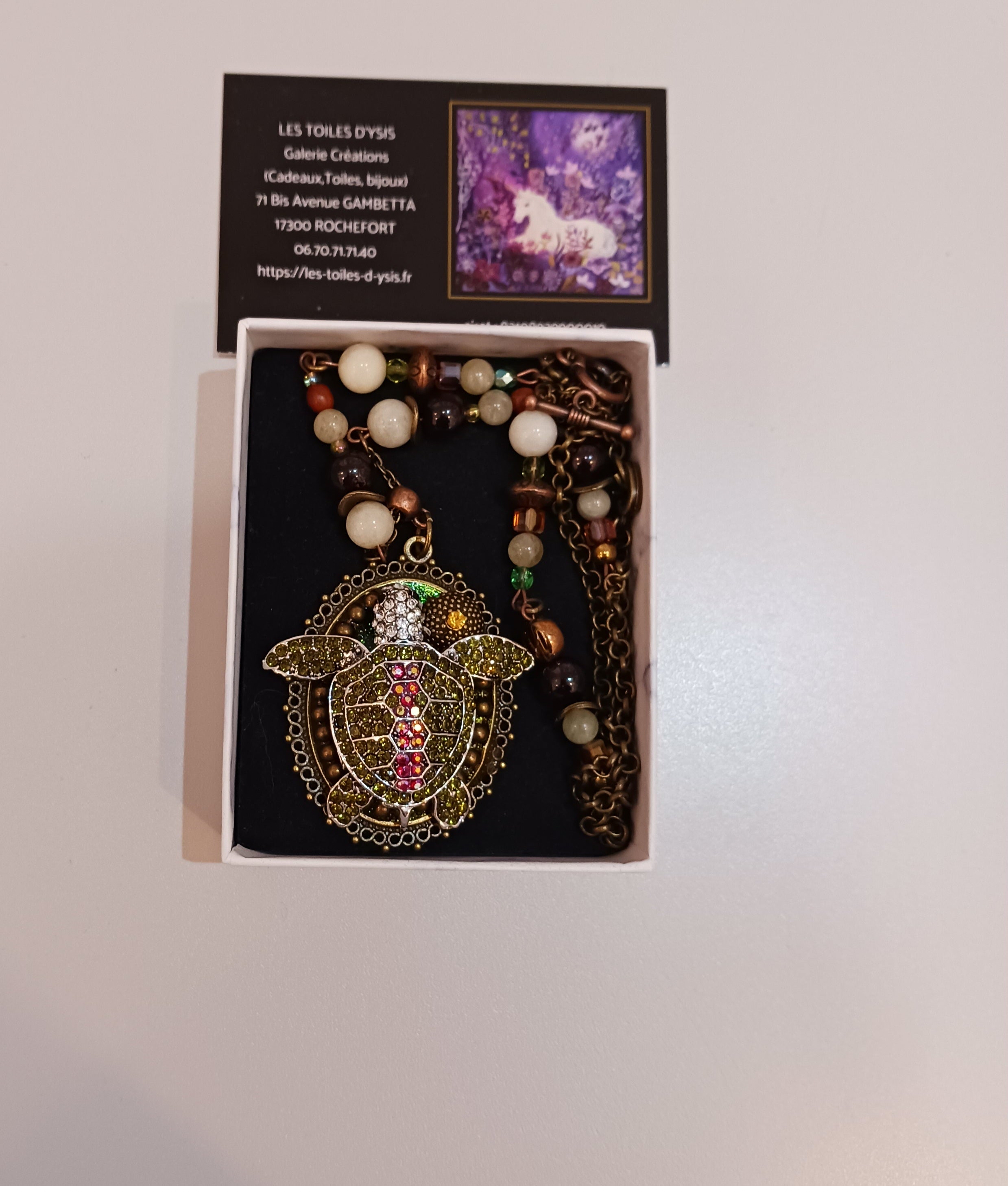 Collier petite tortue de mer