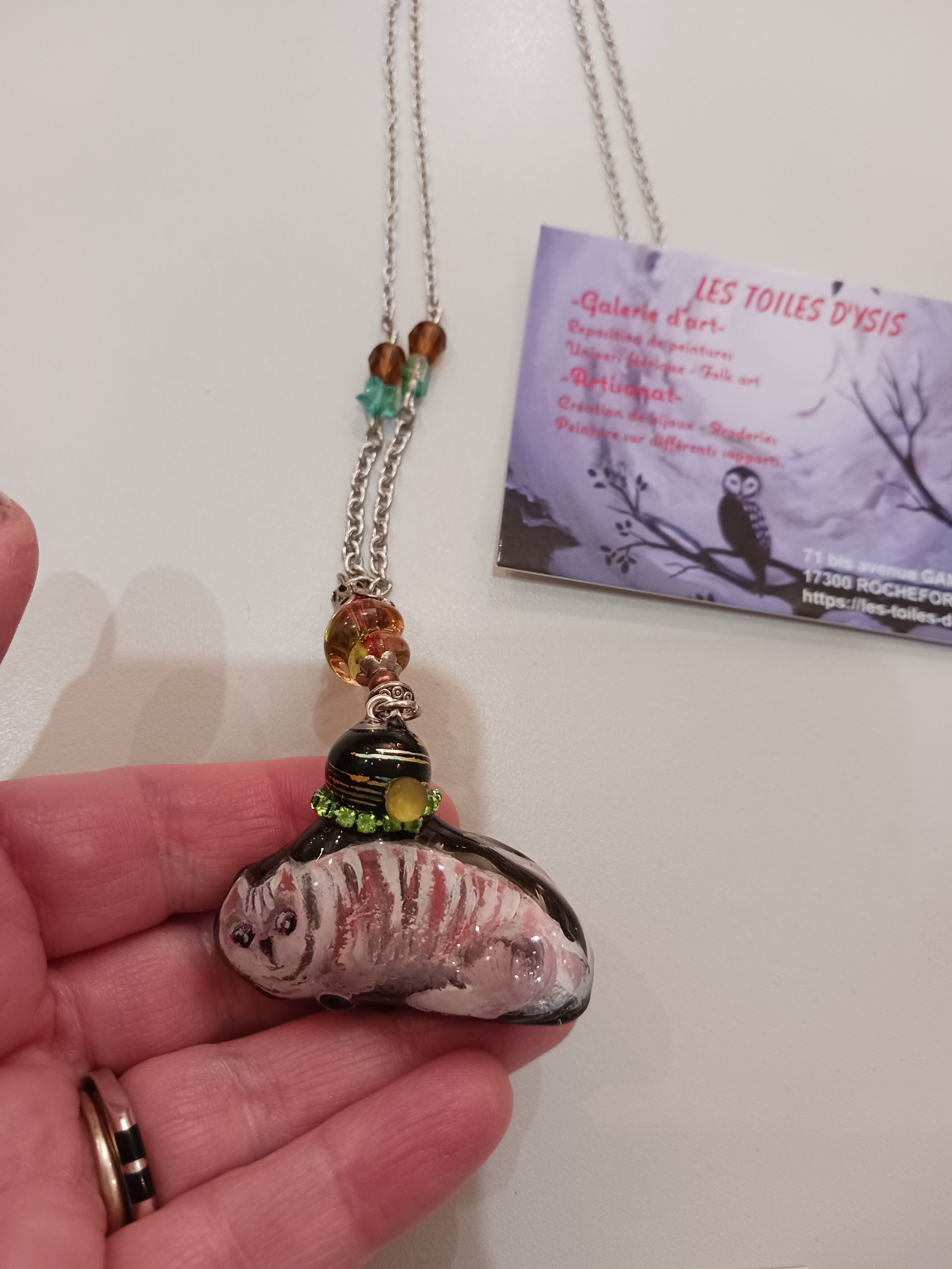 bijou peint fait main