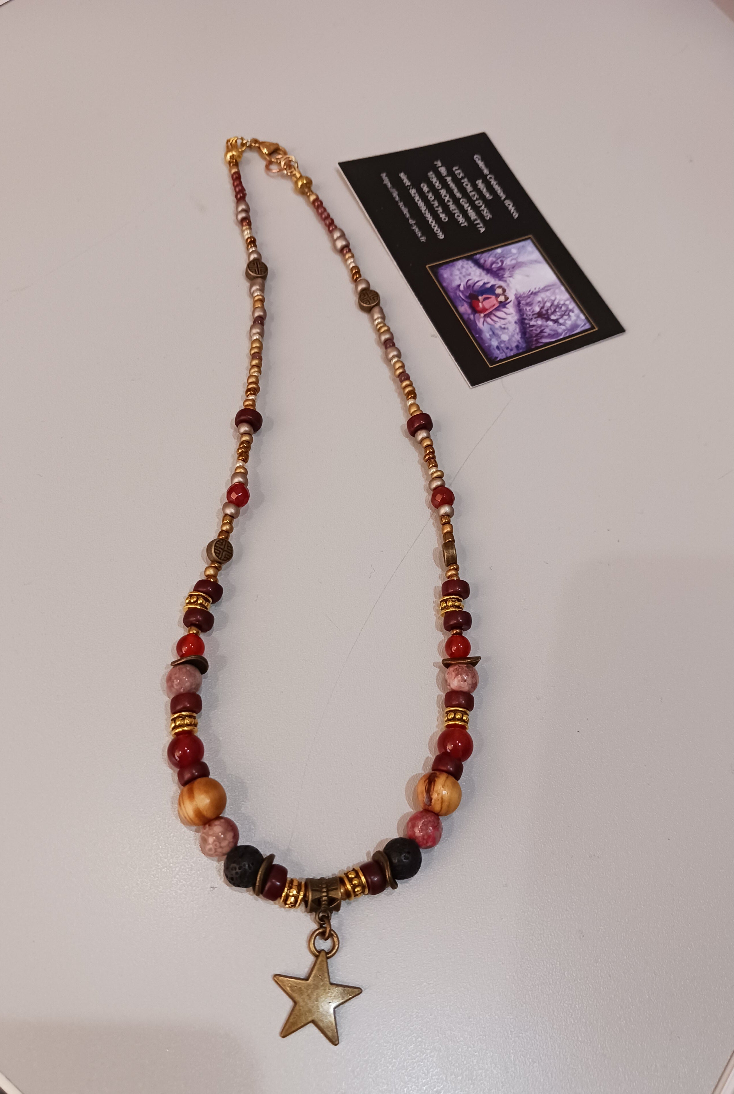 collier fantaisie perles