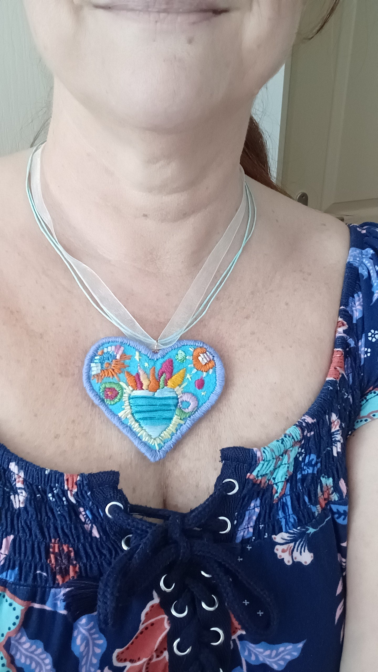 turquoise orange et rose