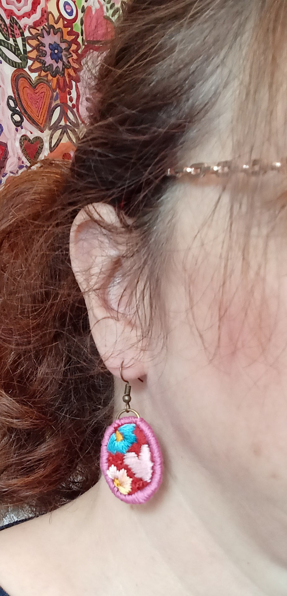 Boucles coeur et fleurs