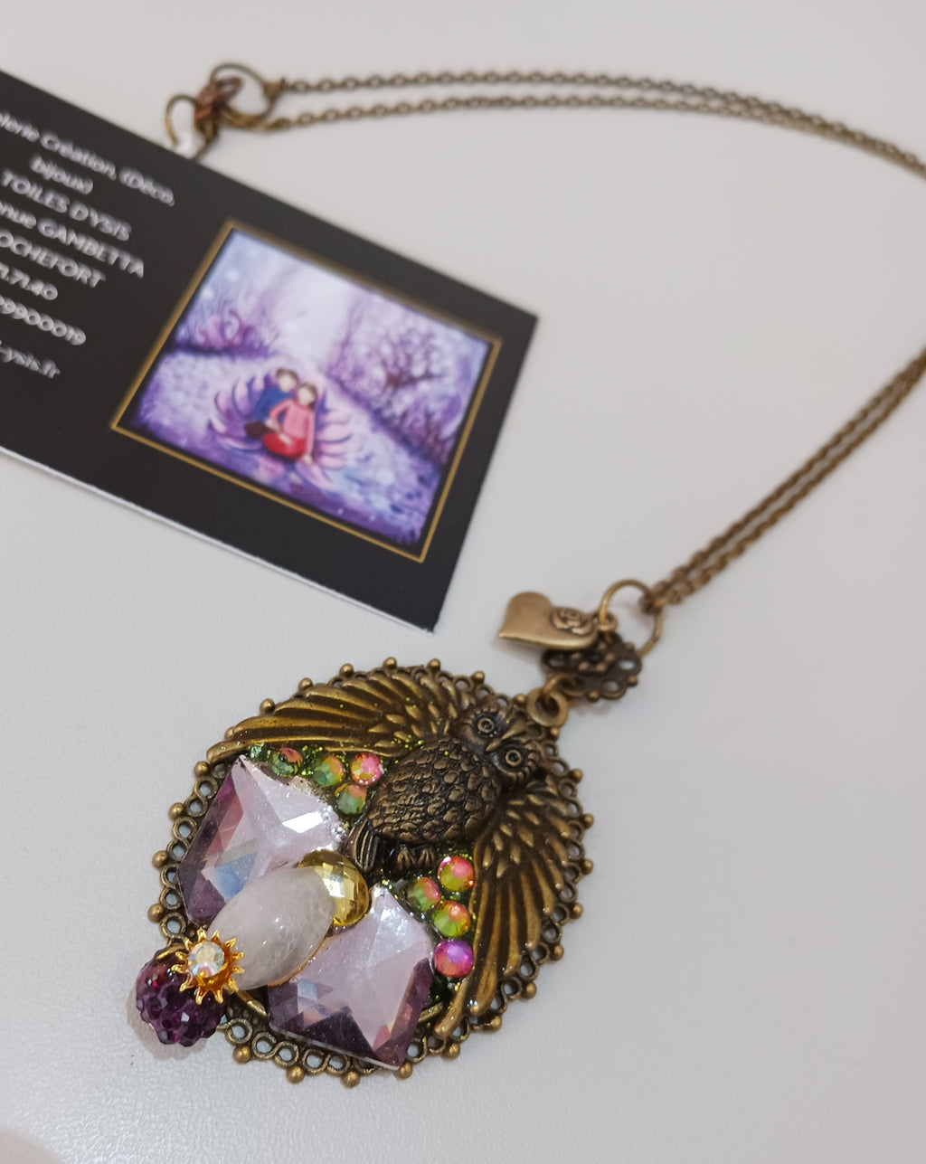Collier Totem Chouette