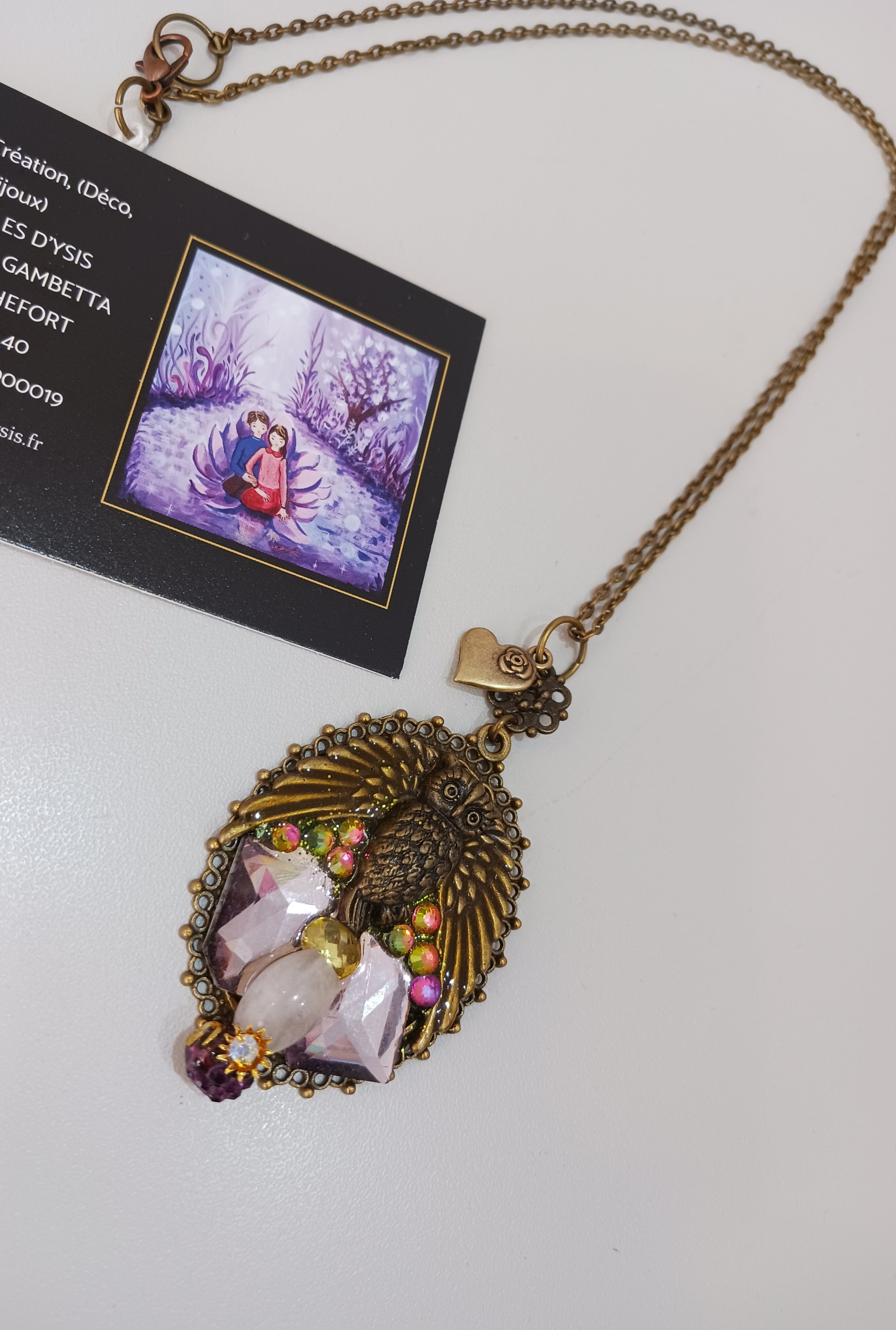 Collier Totem Chouette