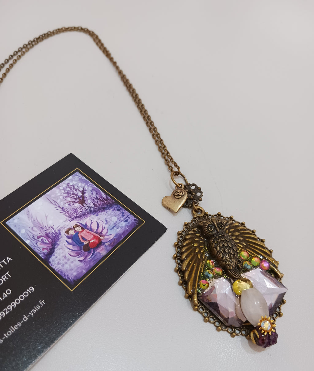Collier Totem Chouette