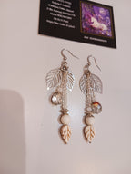 Boucles feuilles et cristal