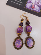 Boucles douceur mauve et améthyste