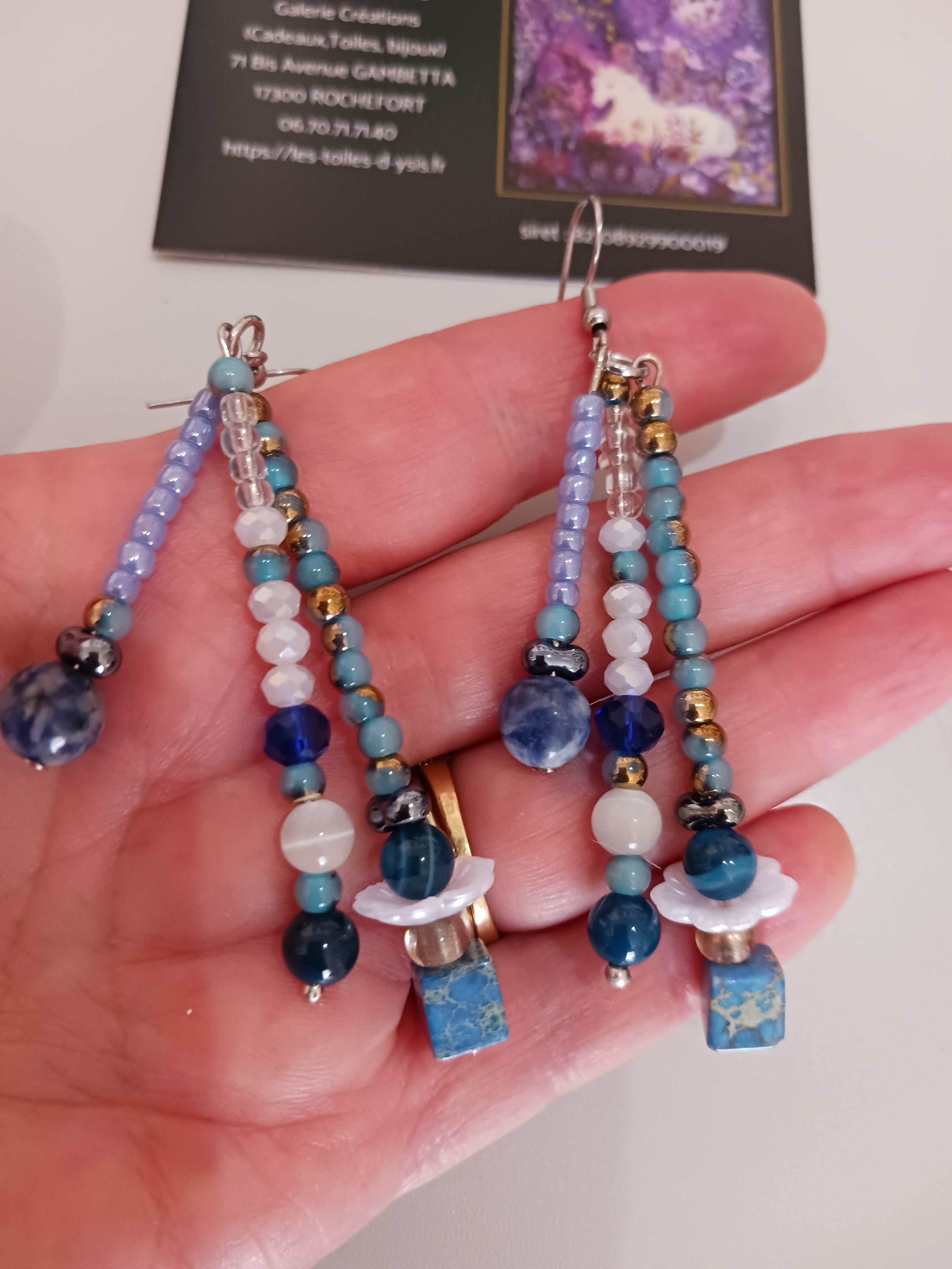 Boucles " vacances à la mer "