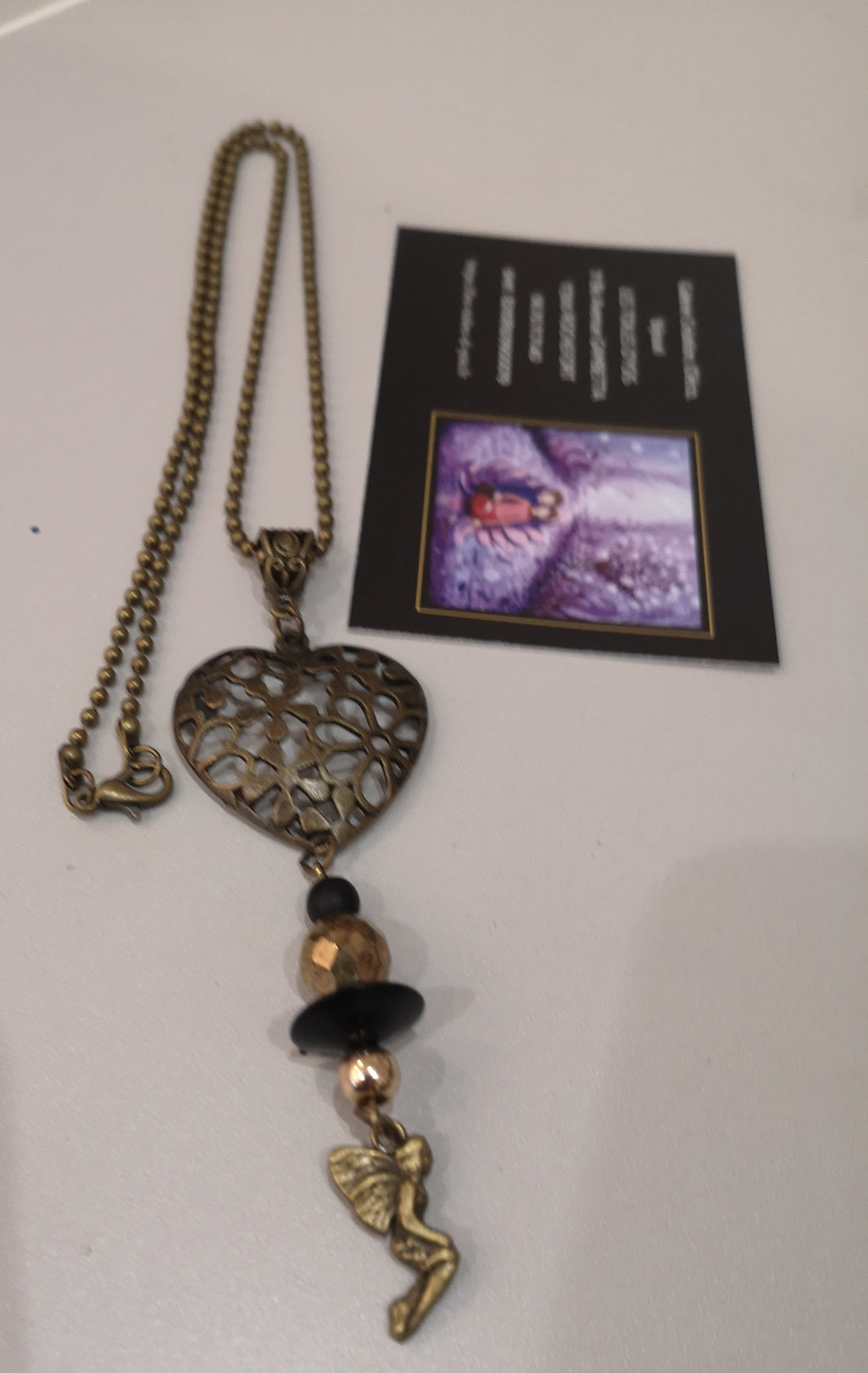 Parure bronze cœur de fée