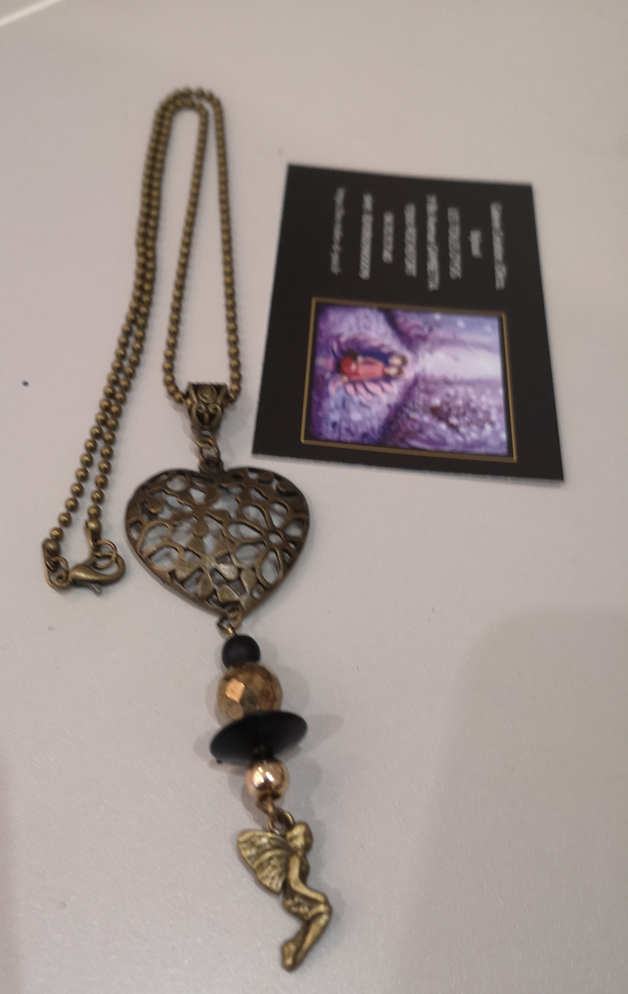 Parure bronze cœur de fée