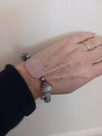 Bracelet prune et rose