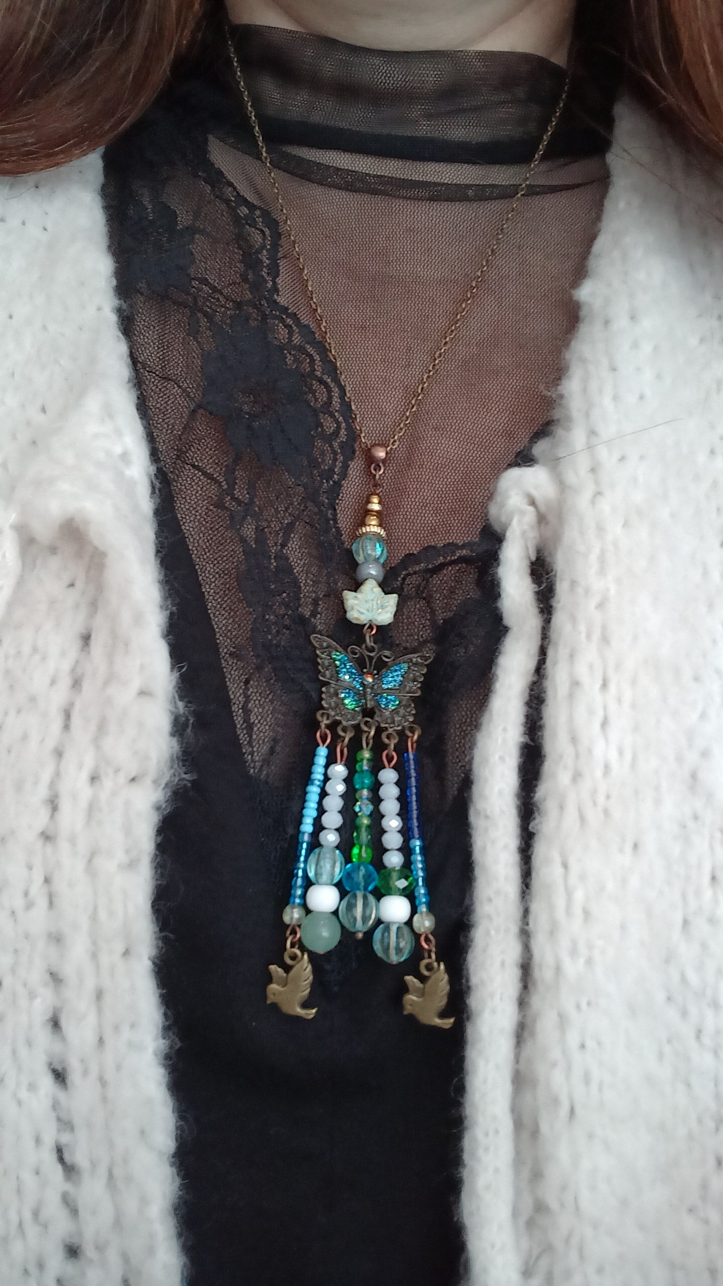Collier Totem Papillon
