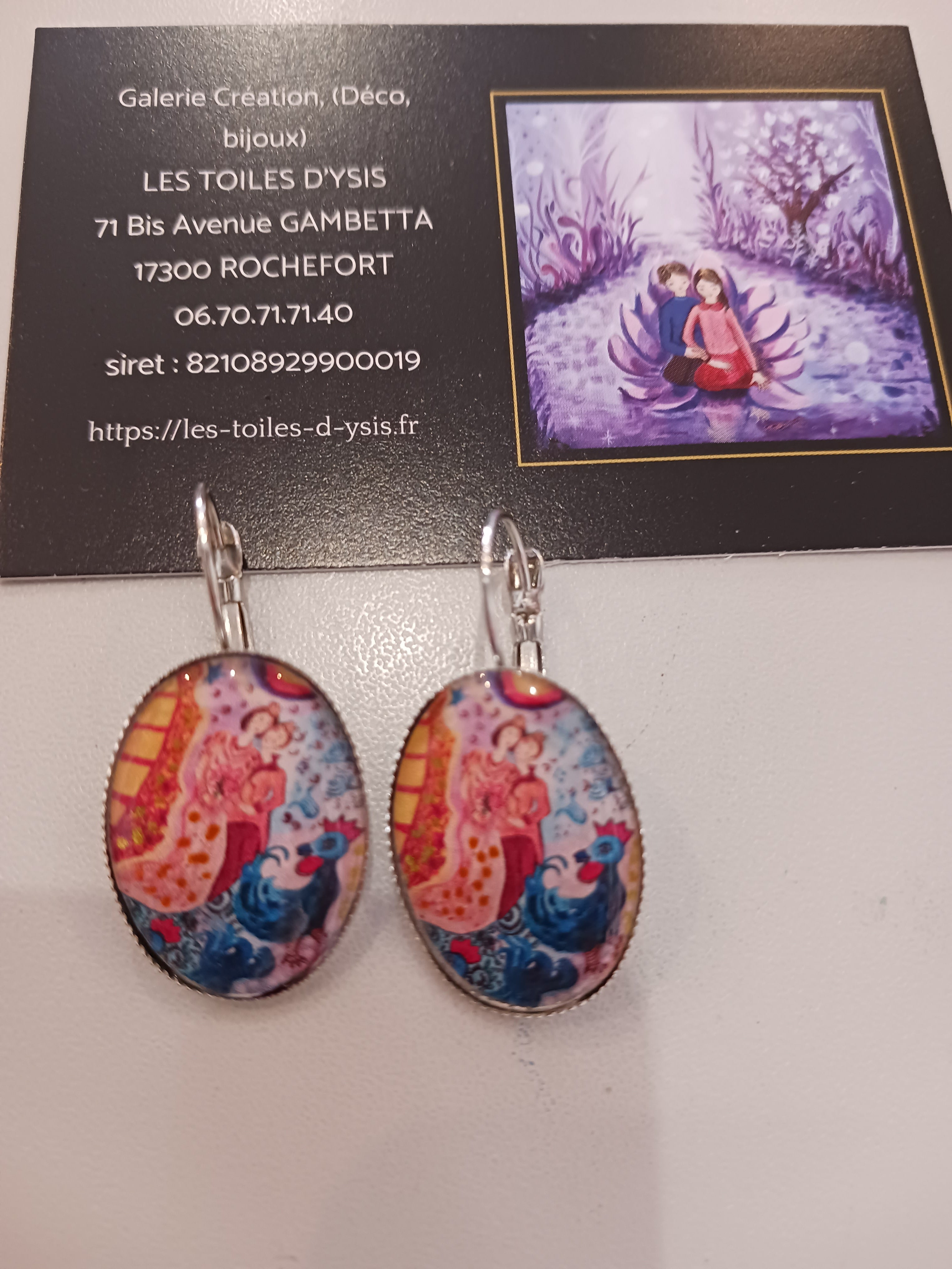 Boucles "Ton cœur dans le mien Bella"